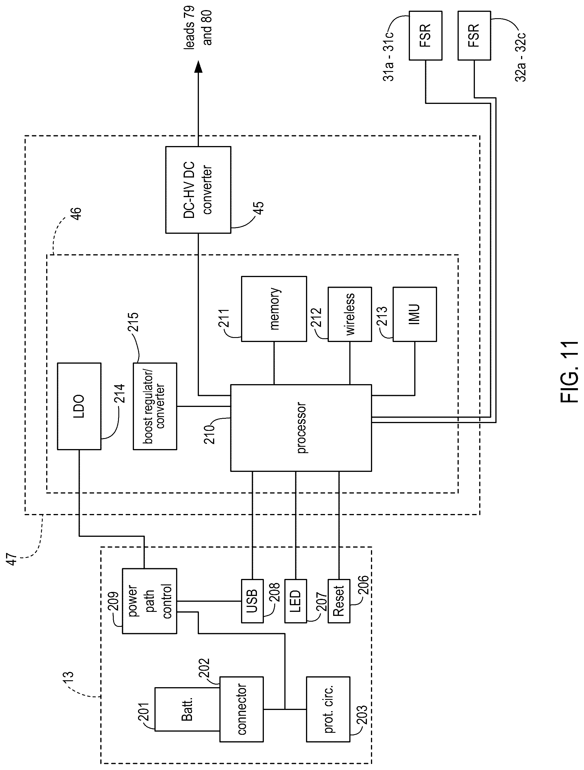 Patent US12310448 Figure 13 – Incline adjuster with multiple discrete chambers