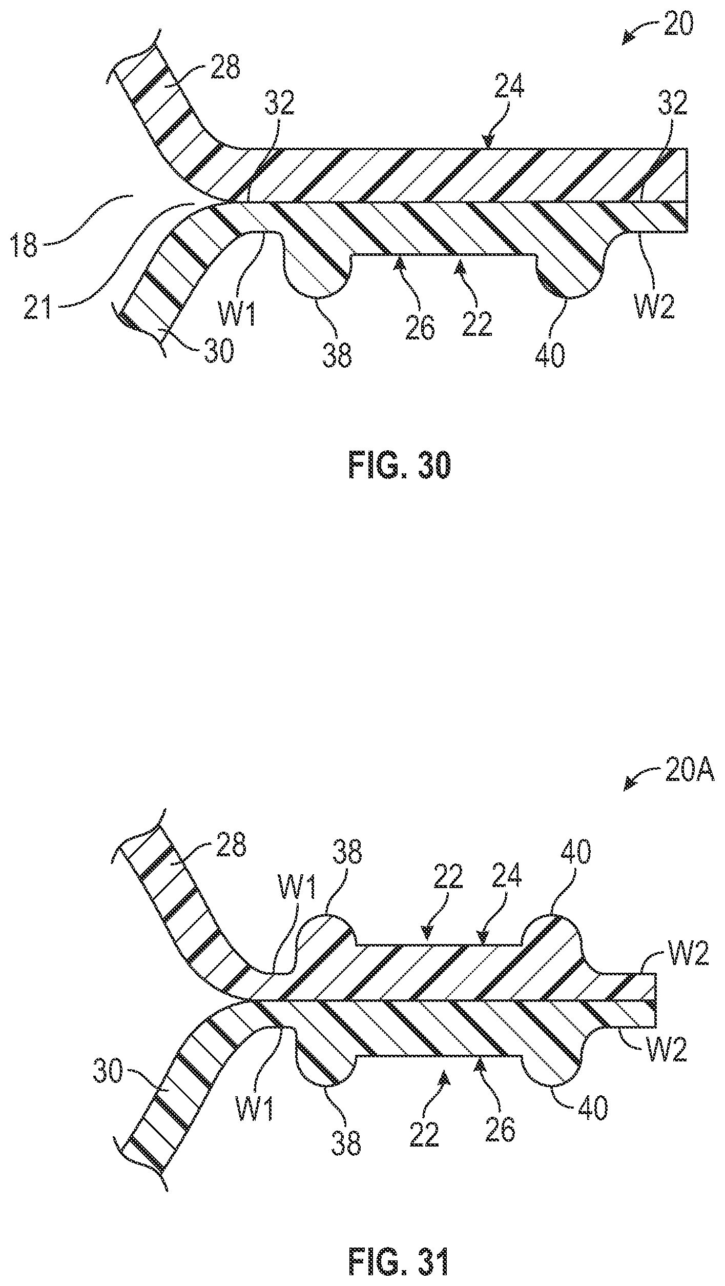 Patent US12310449 Figure 18 – Footwear strobel with bladder having grooved flange and method of manufacturing