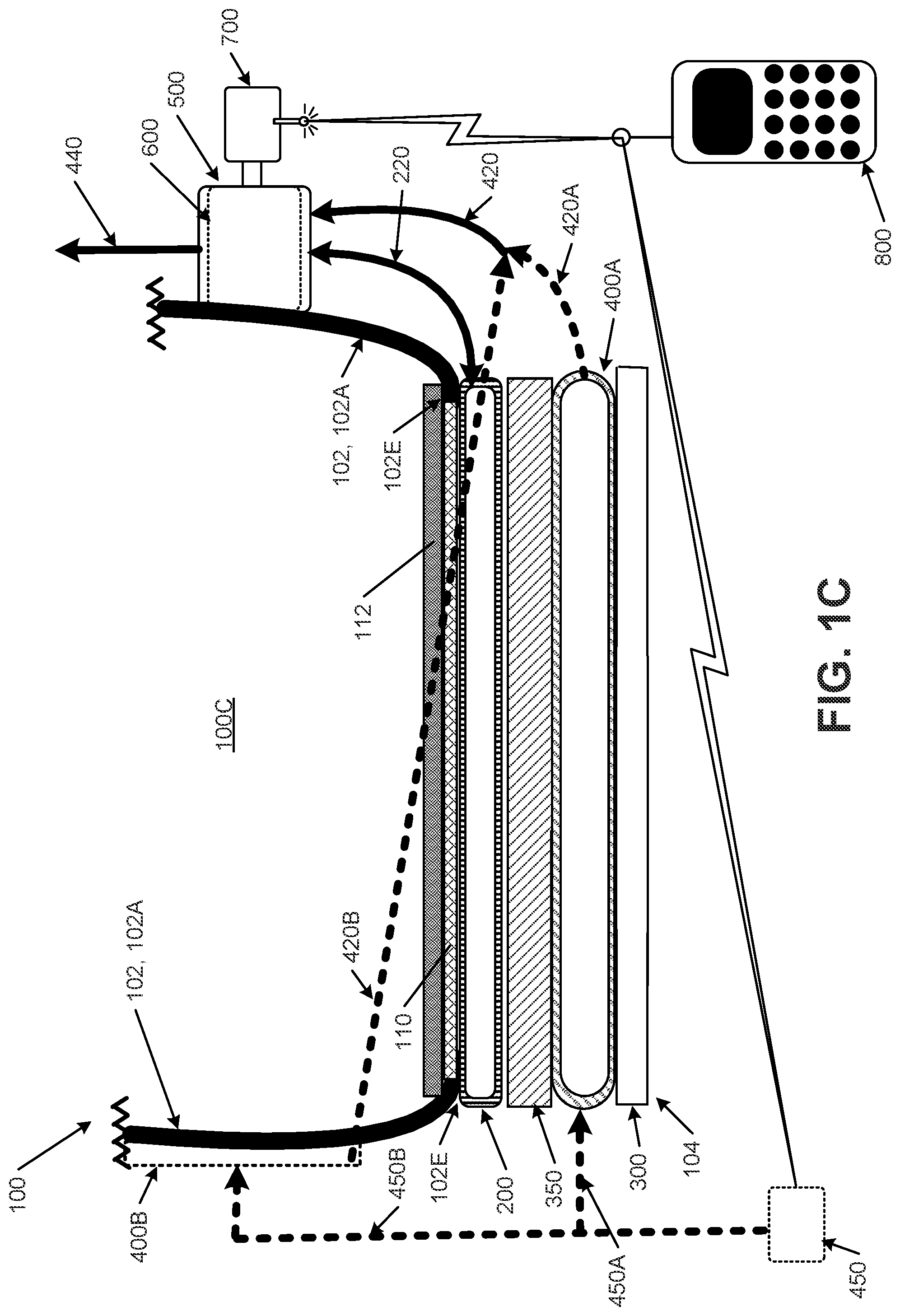 Patent US12310450 Figure 3 – Foot support systems including fluid movement controllers