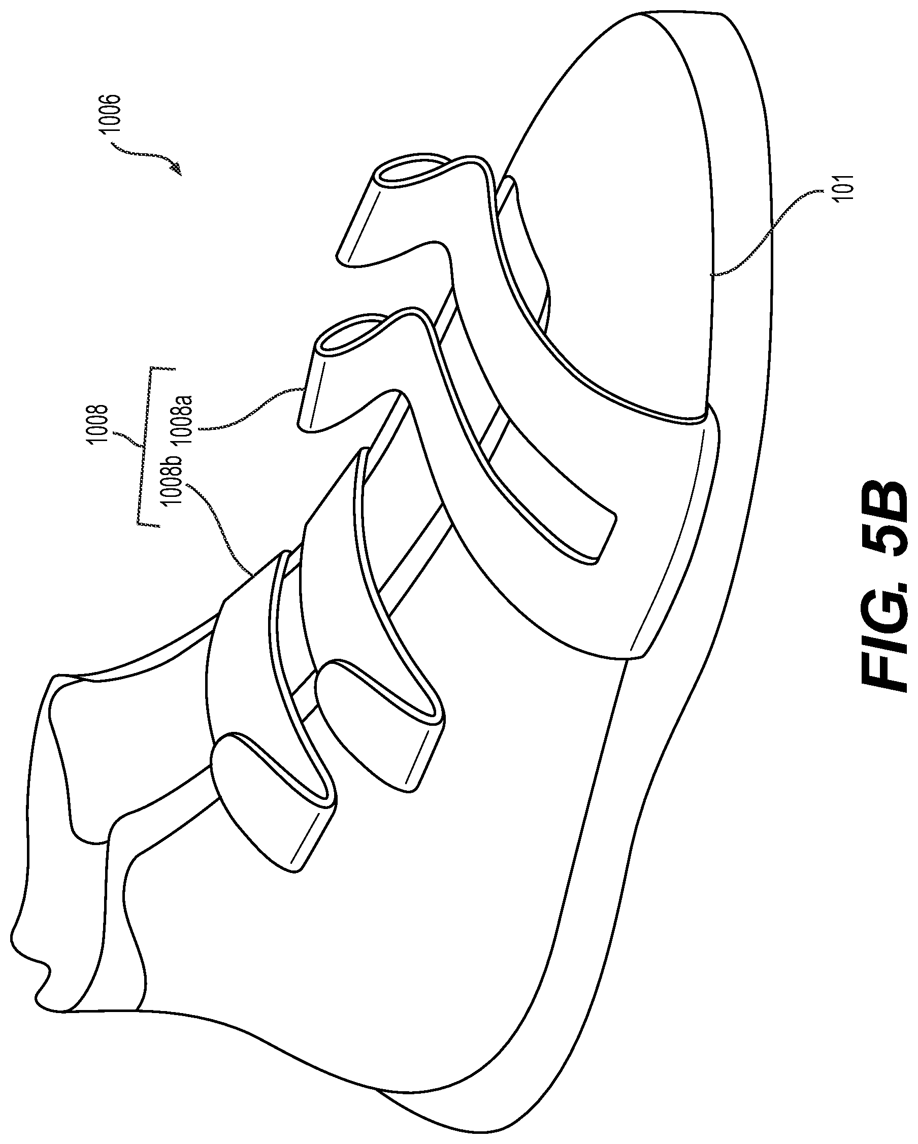 Patent US12310454 Figure 7 – Article of footwear including a support flap