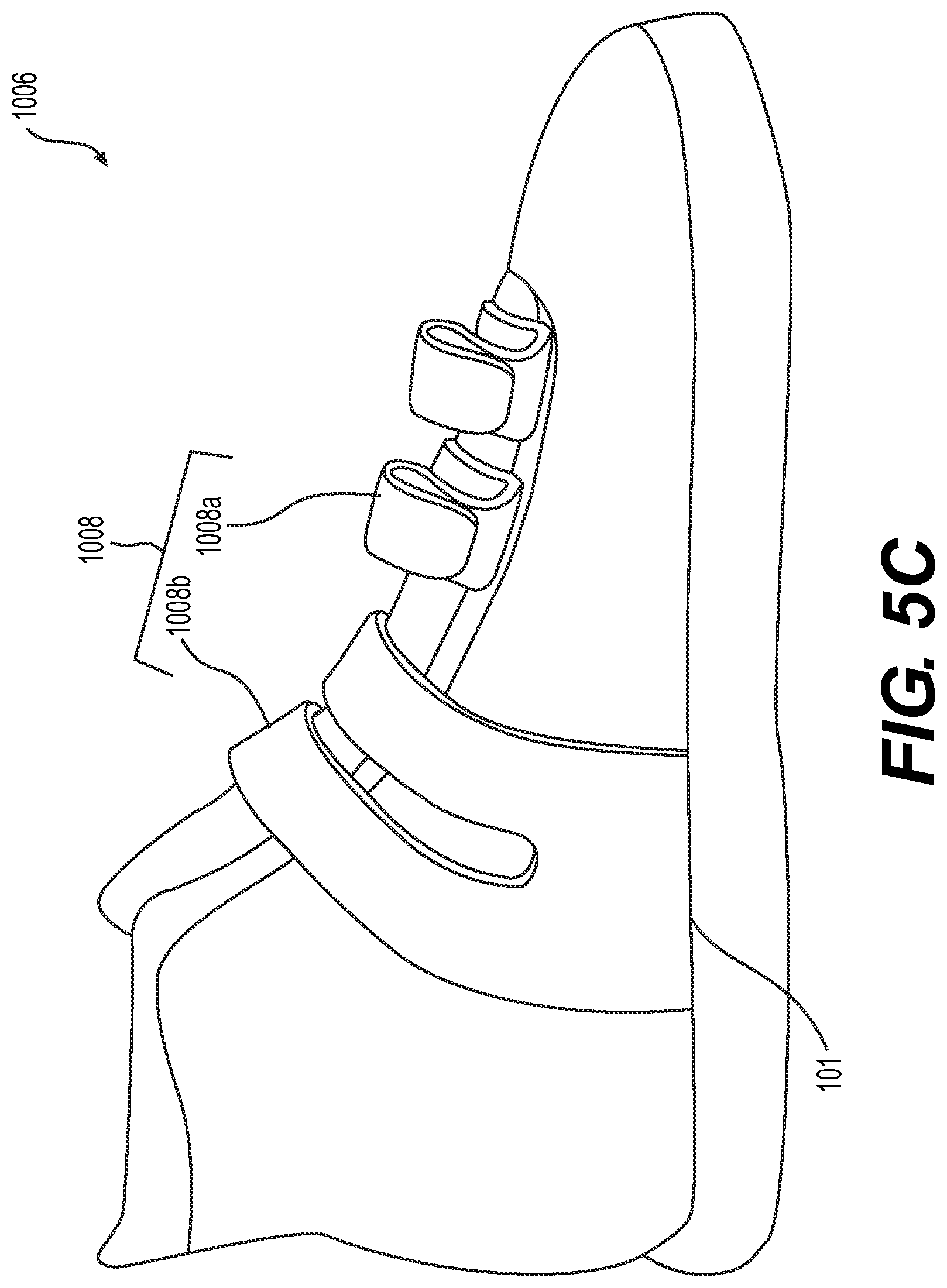 Patent US12310454 Figure 8 – Article of footwear including a support flap