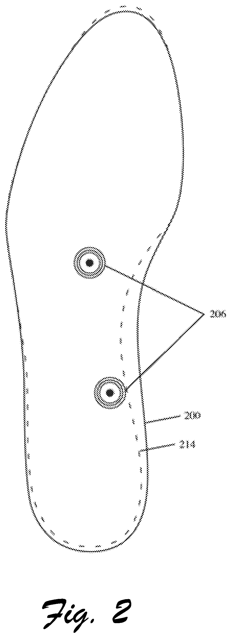Patent US12310455 Figure 2 – Customizable footwear system