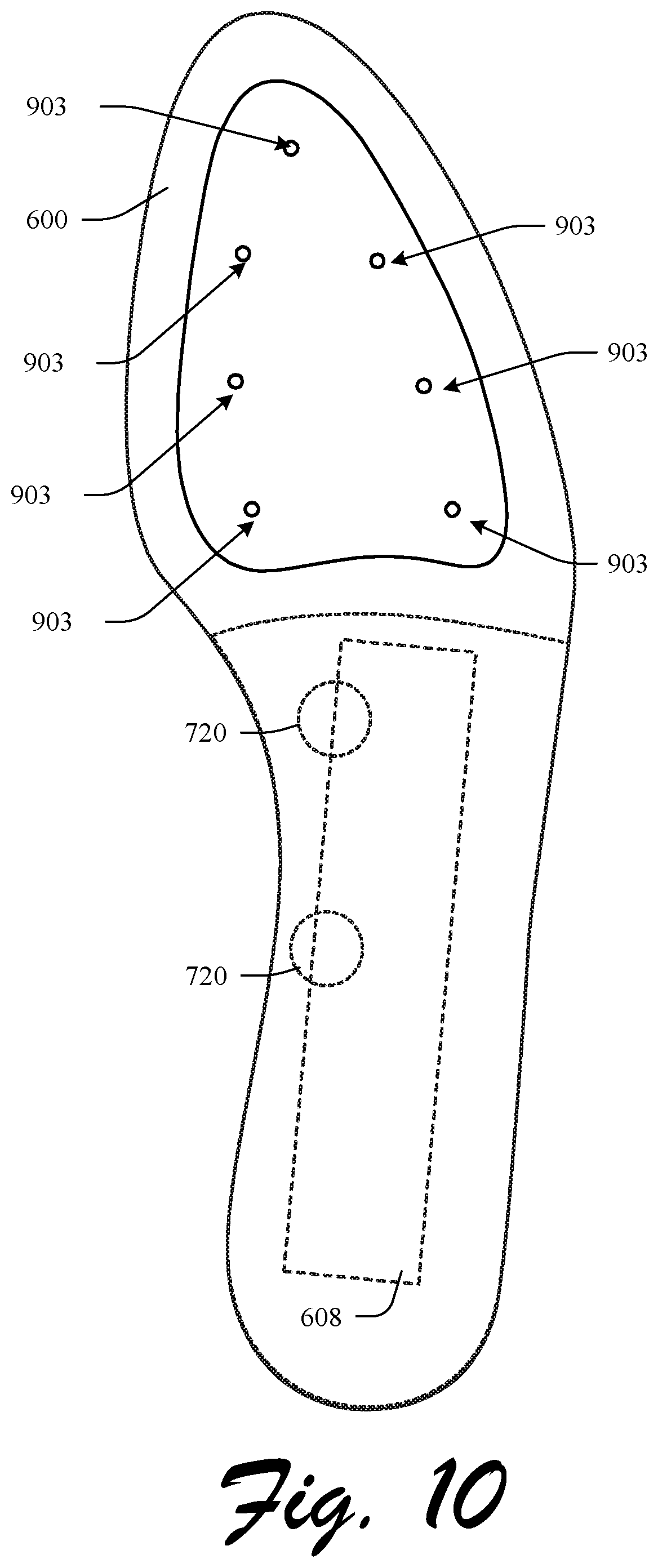 Patent US12310455 Figure 10 – Customizable footwear system
