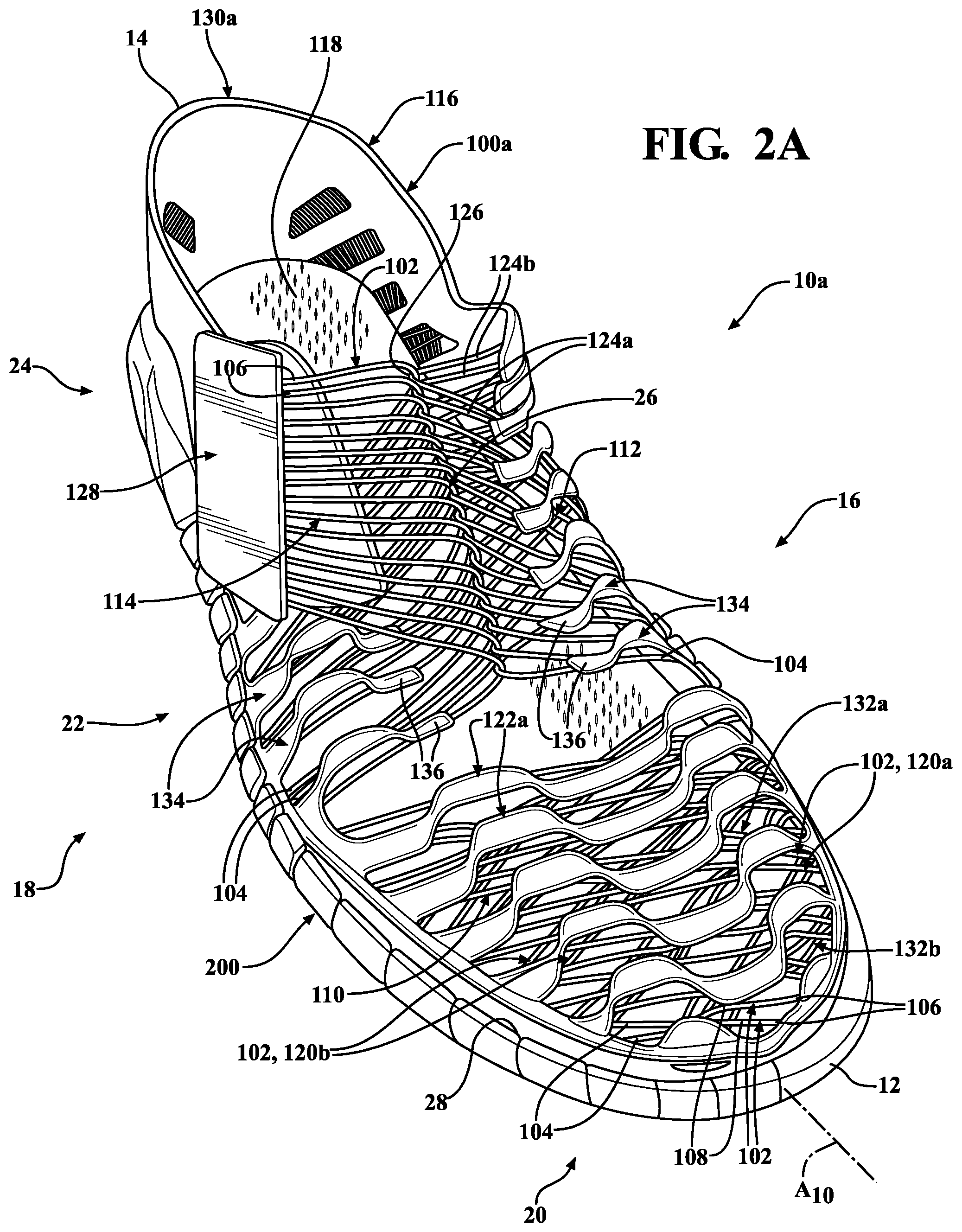 Patent US12310457 Figure 3 – Upper for article of footwear
