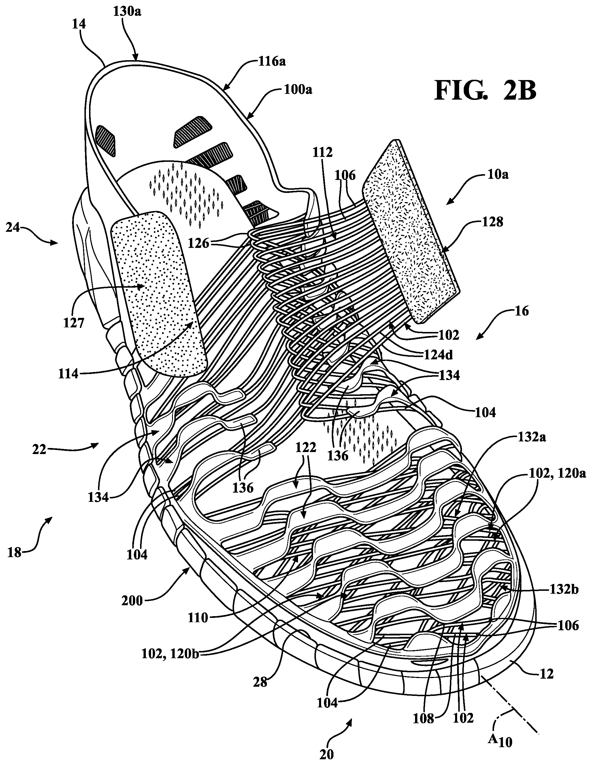 Patent US12310457 Figure 4 – Upper for article of footwear