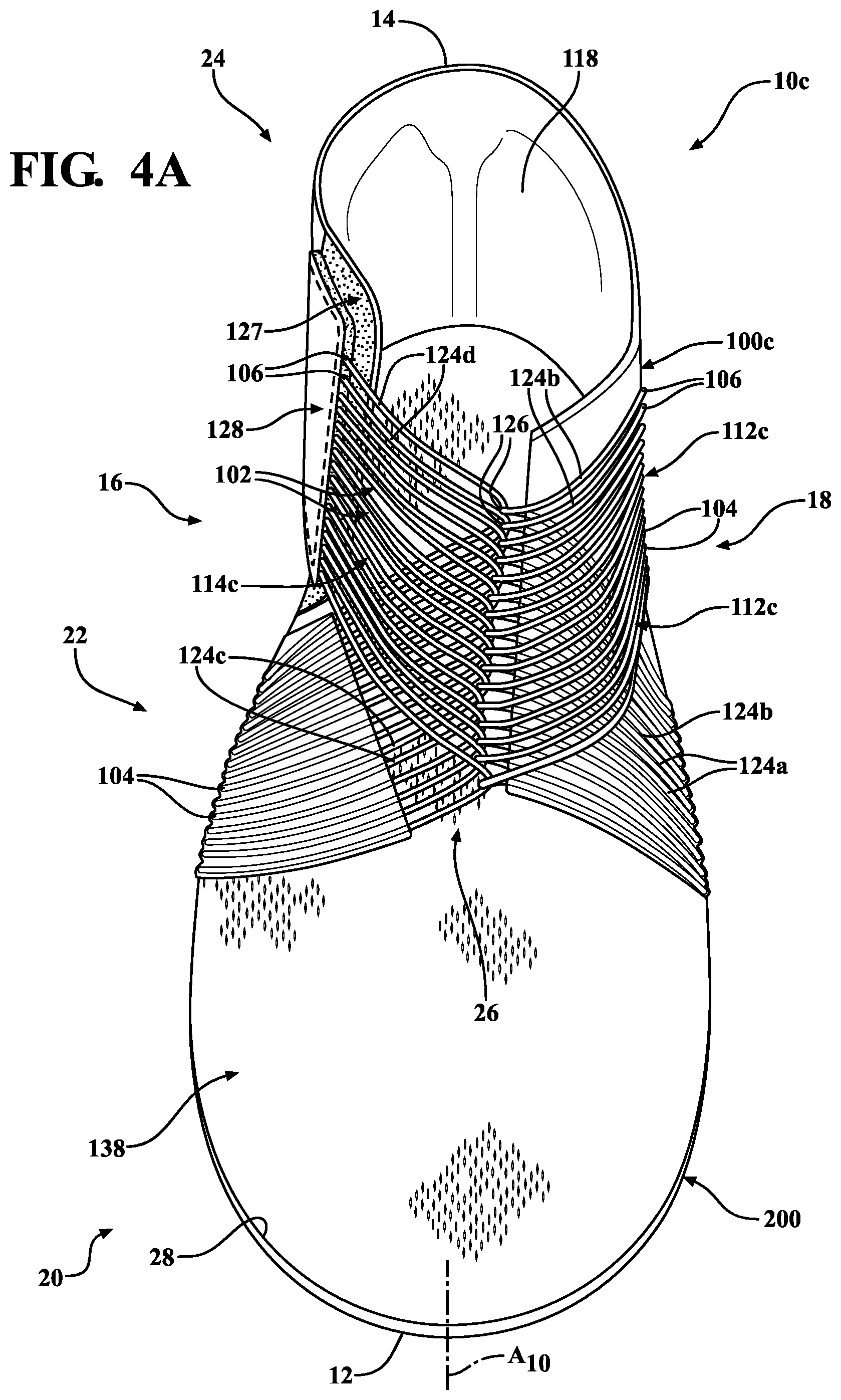 Patent US12310457 Figure 7 – Upper for article of footwear