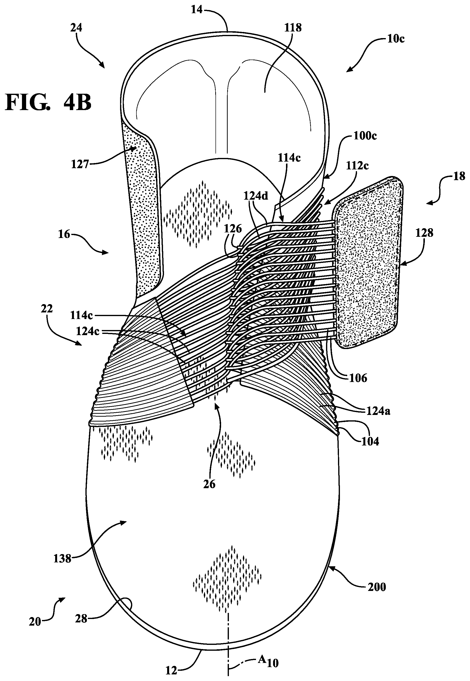 Patent US12310457 Figure 8 – Upper for article of footwear