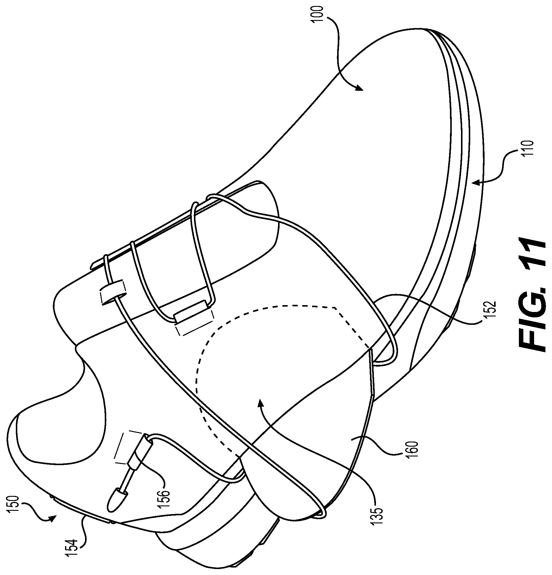 Patent US12310458 Figure 11 – Article of footwear with closure system