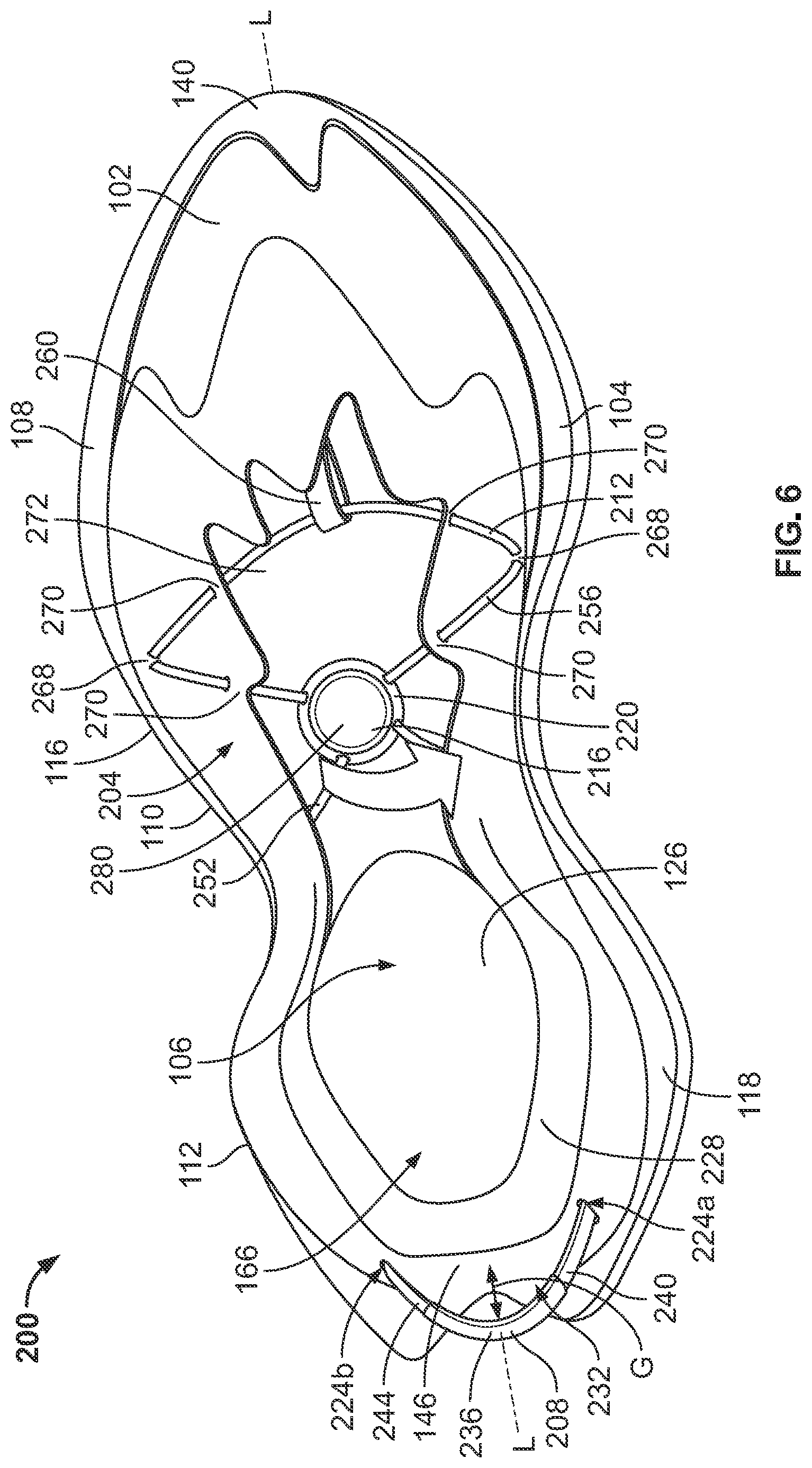 Patent US12310459 Figure 5 – Article of footwear having a closure system