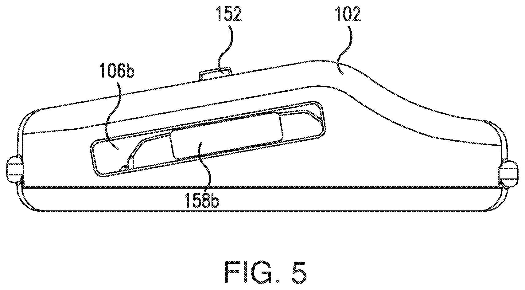 Patent US12310461 Figure 5 – Web strap buckle with locking mechanism