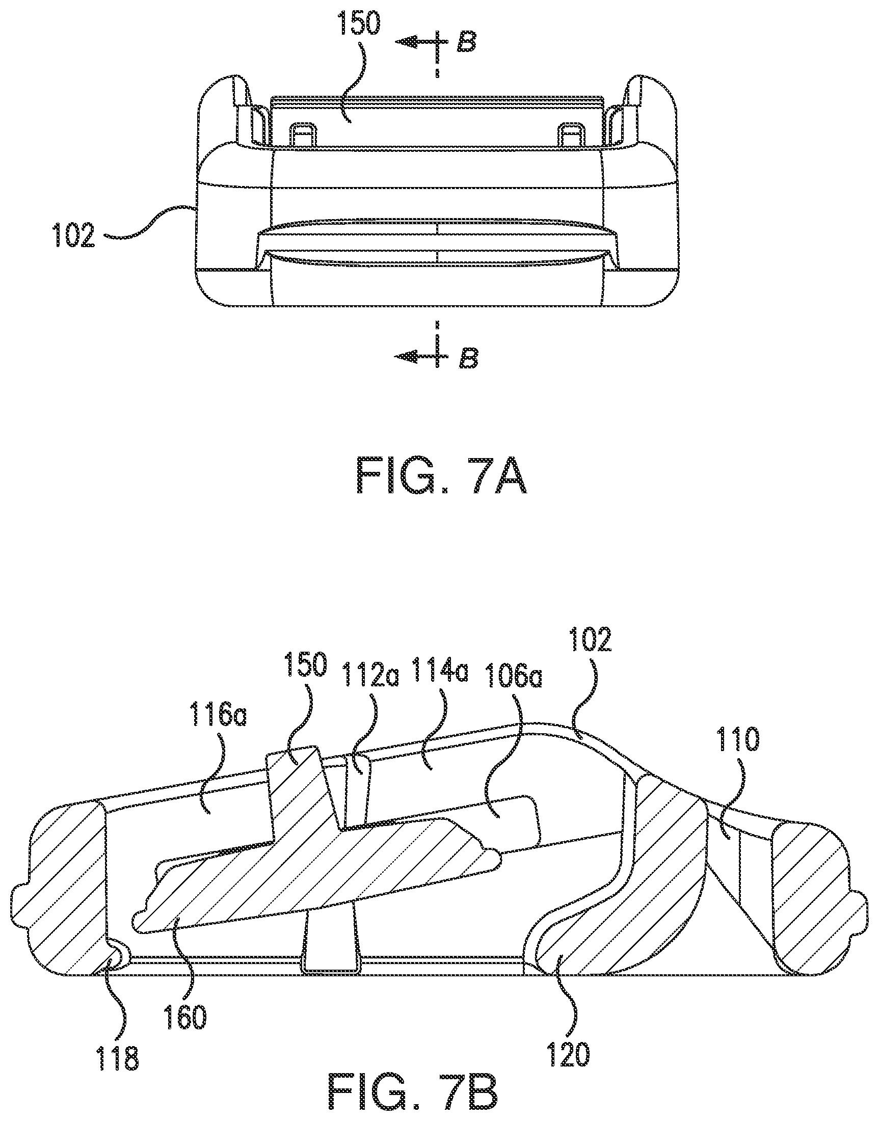 Patent US12310461 Figure 7 – Web strap buckle with locking mechanism
