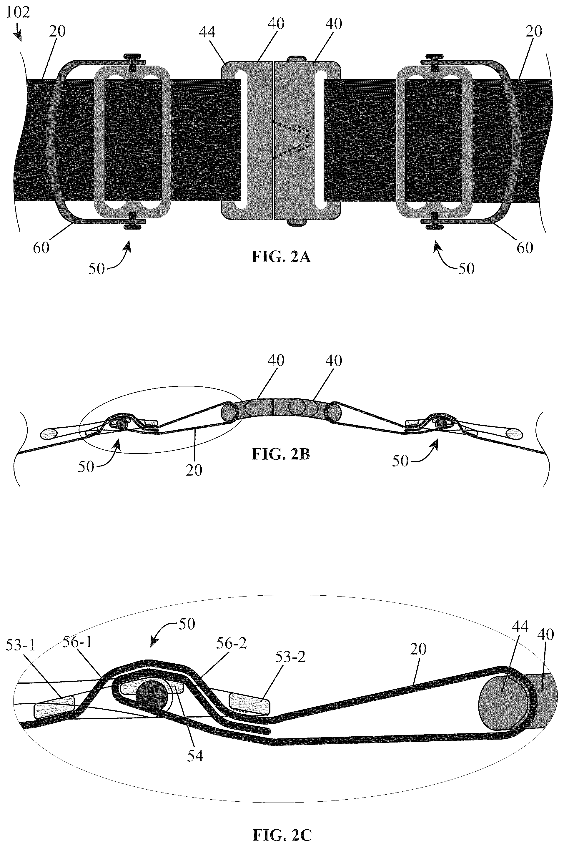 Patent US12310462 Figure 2 – Adjustable closure devices with handle and locking mechanisms