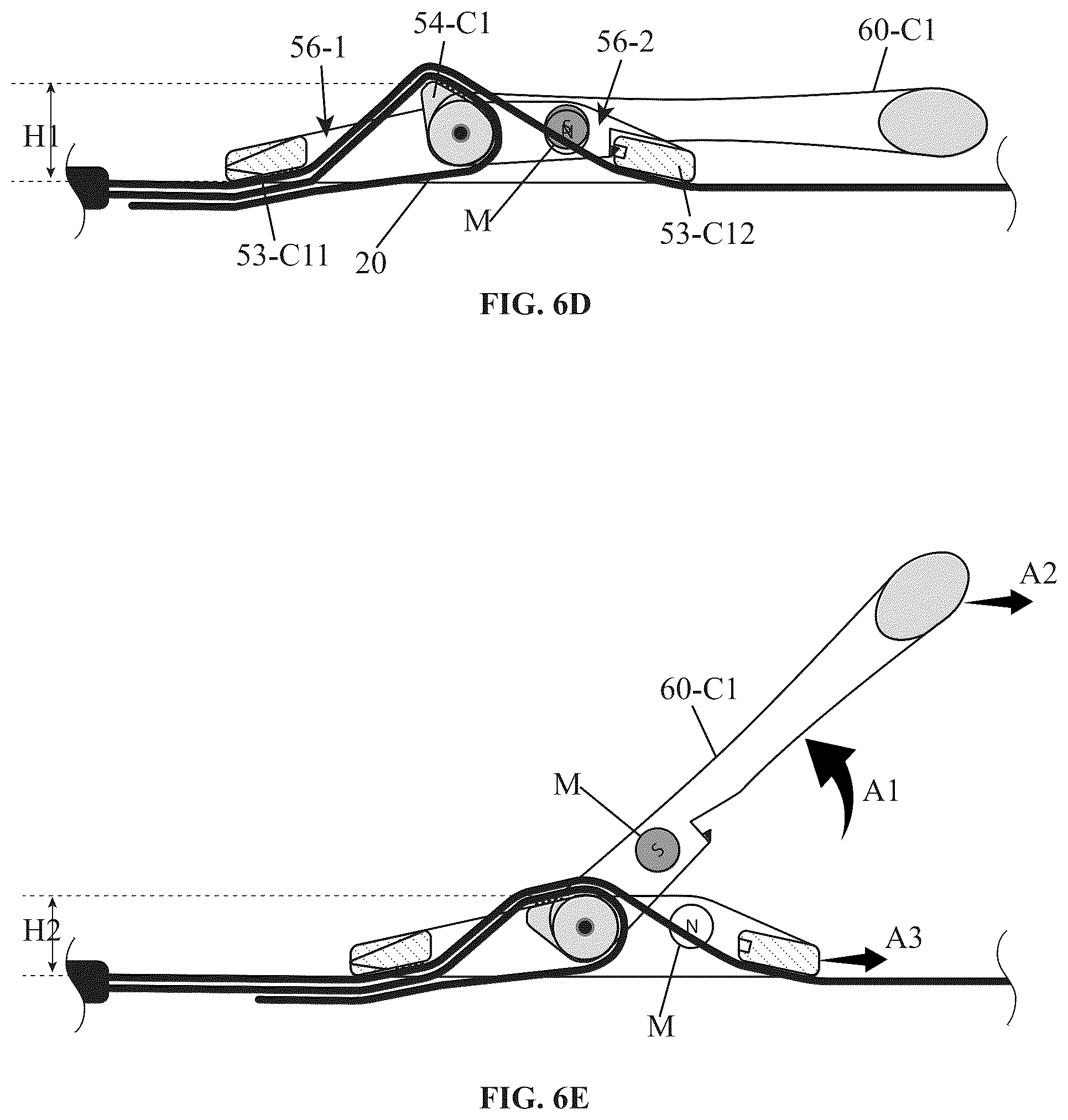 Patent US12310462 Figure 8 – Adjustable closure devices with handle and locking mechanisms