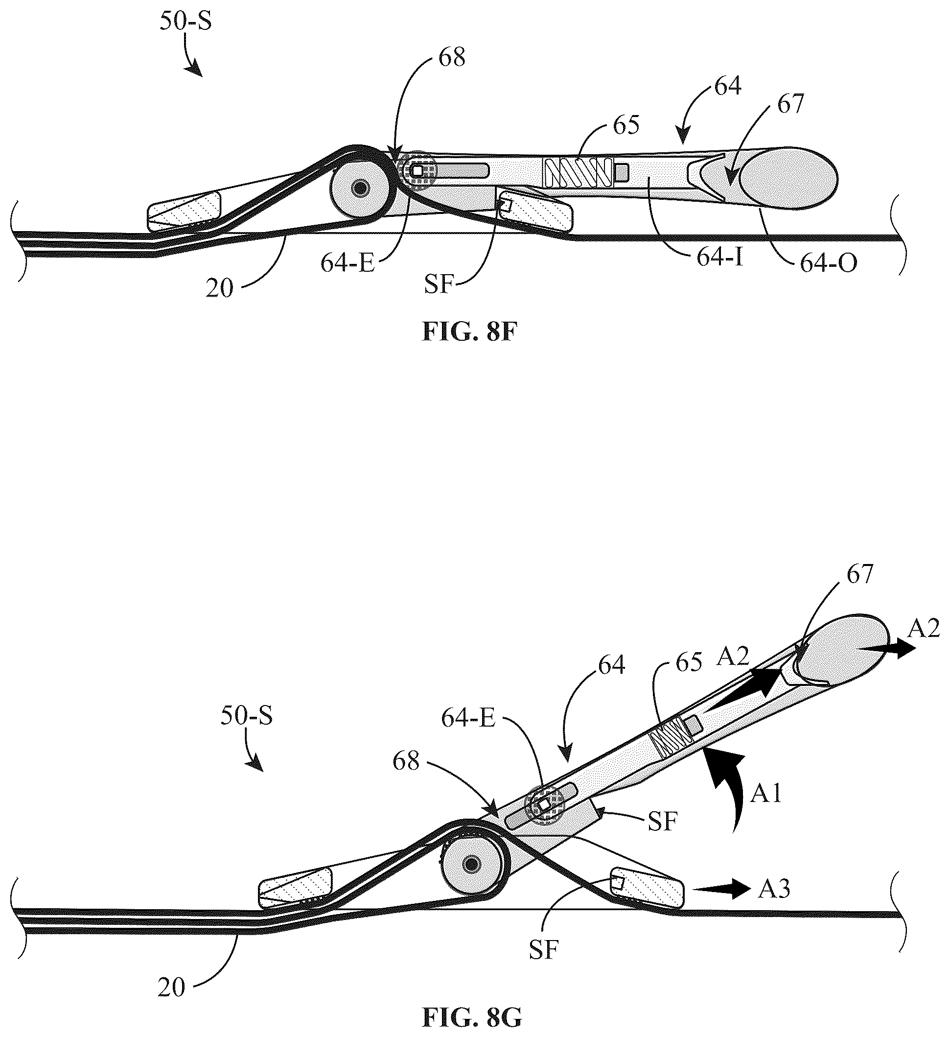 Patent US12310462 Figure 14 – Adjustable closure devices with handle and locking mechanisms