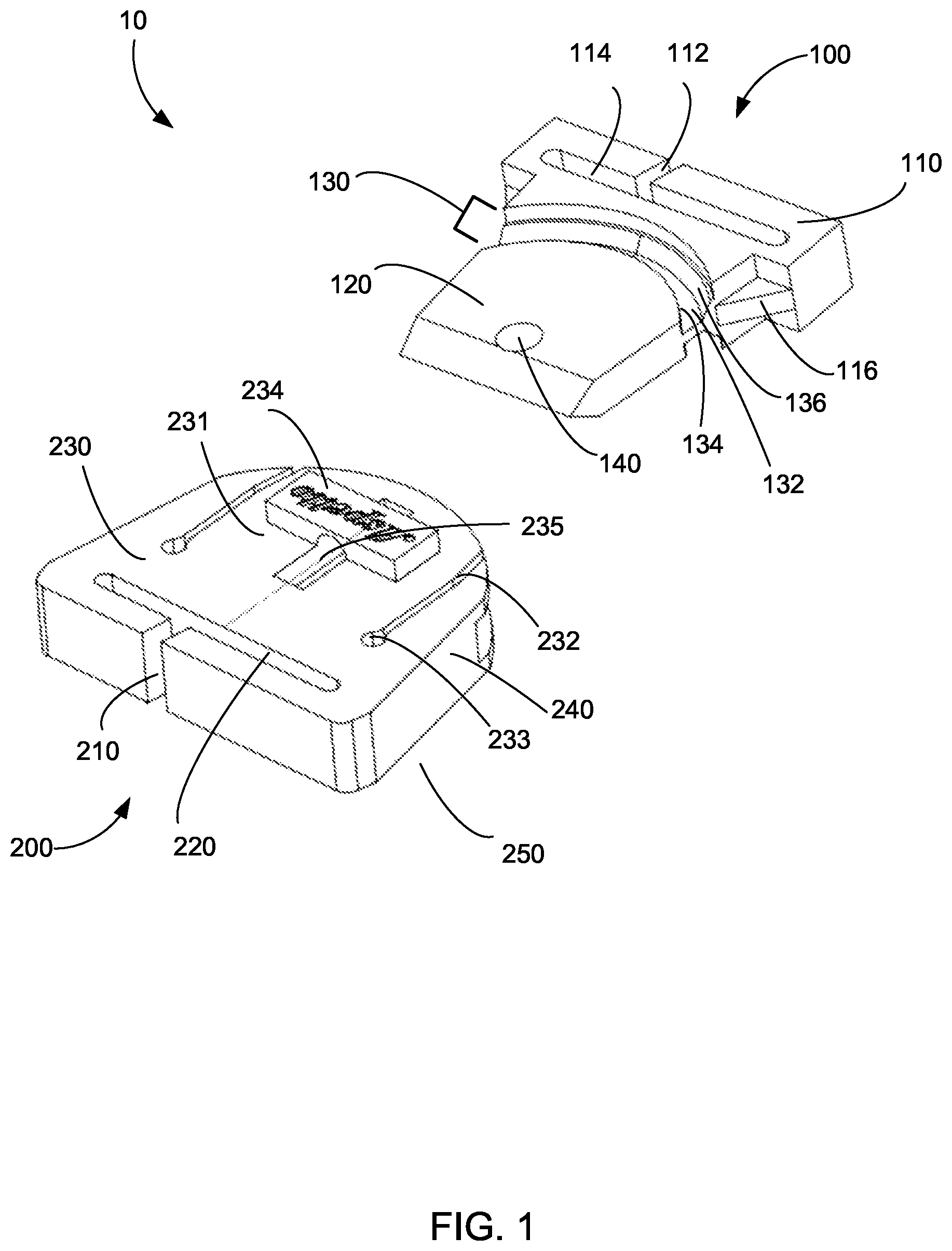 Patent US12310463 Figure 1 – Quick-release swivel latches