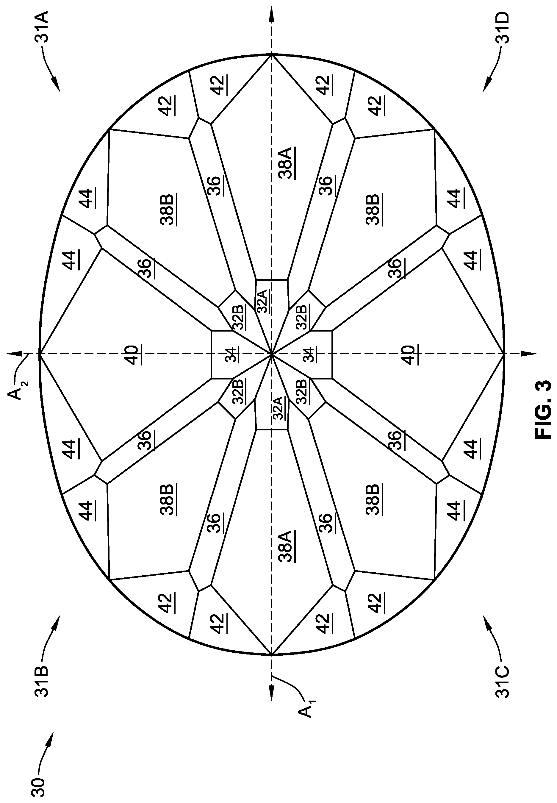 Patent US12310464 Figure 4 – Gemstone and method of cutting the same