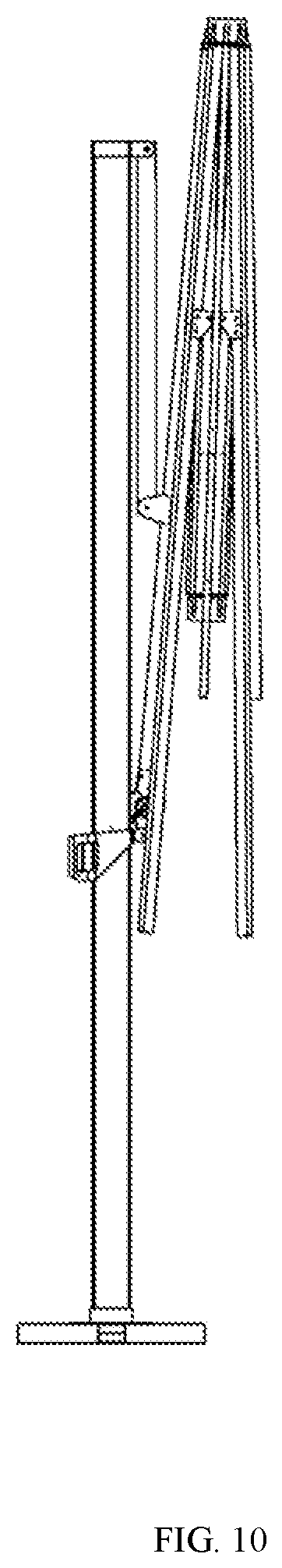 Patent US12310468 Figure 10 – Side-arm umbrella structure