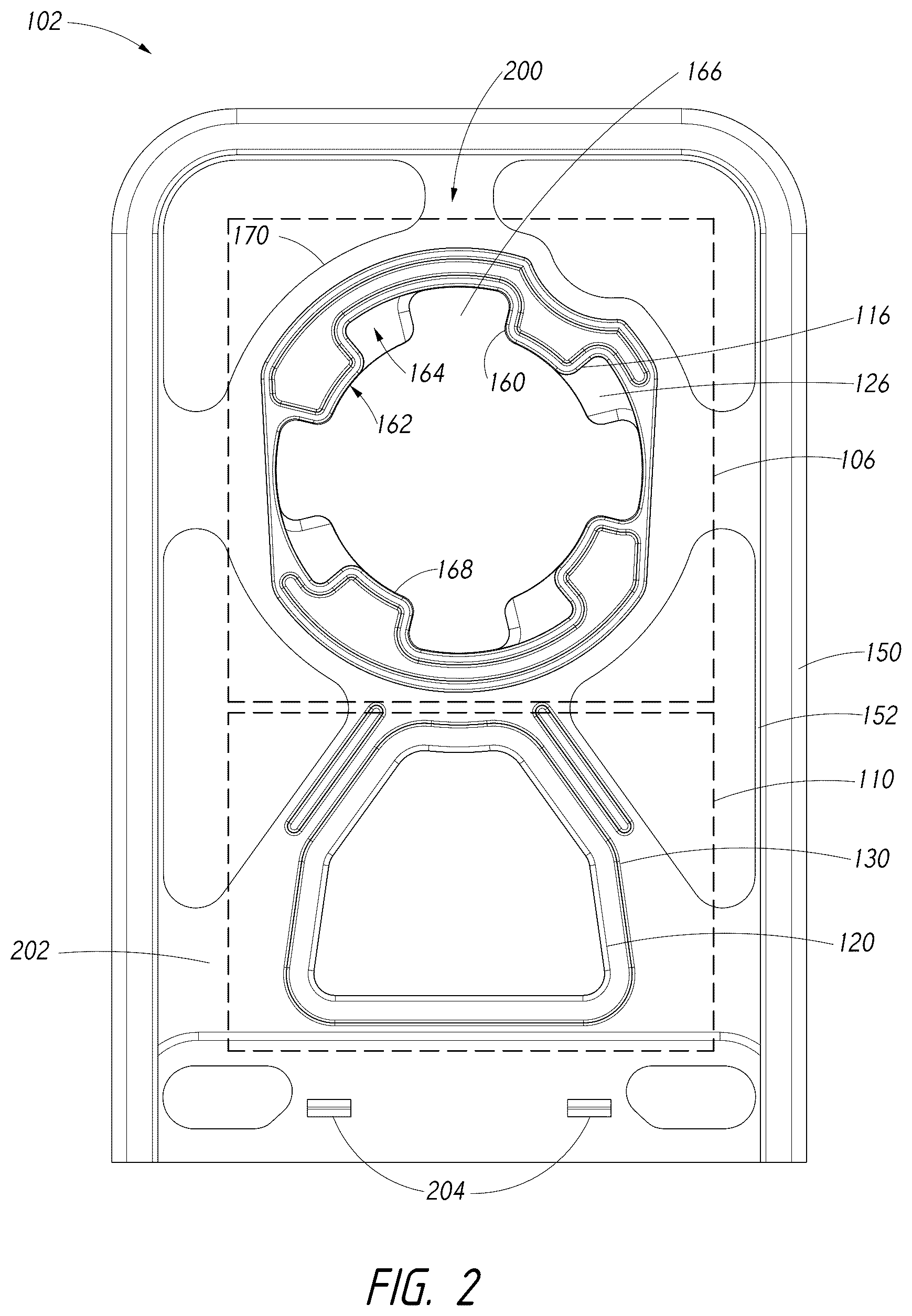 Patent US12310470 Figure 2 – Case and mount system for handheld electronic device