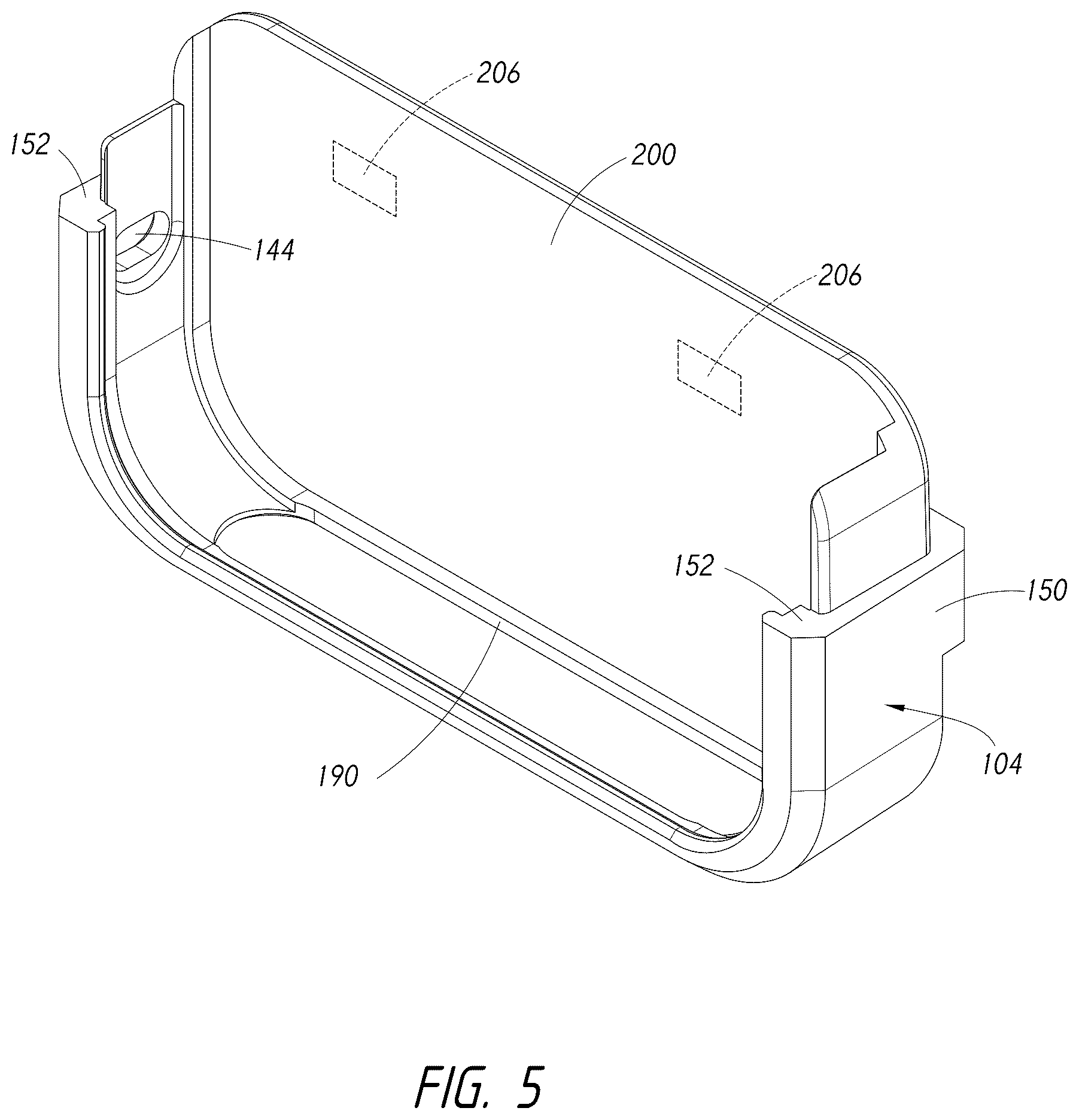 Patent US12310470 Figure 5 – Case and mount system for handheld electronic device