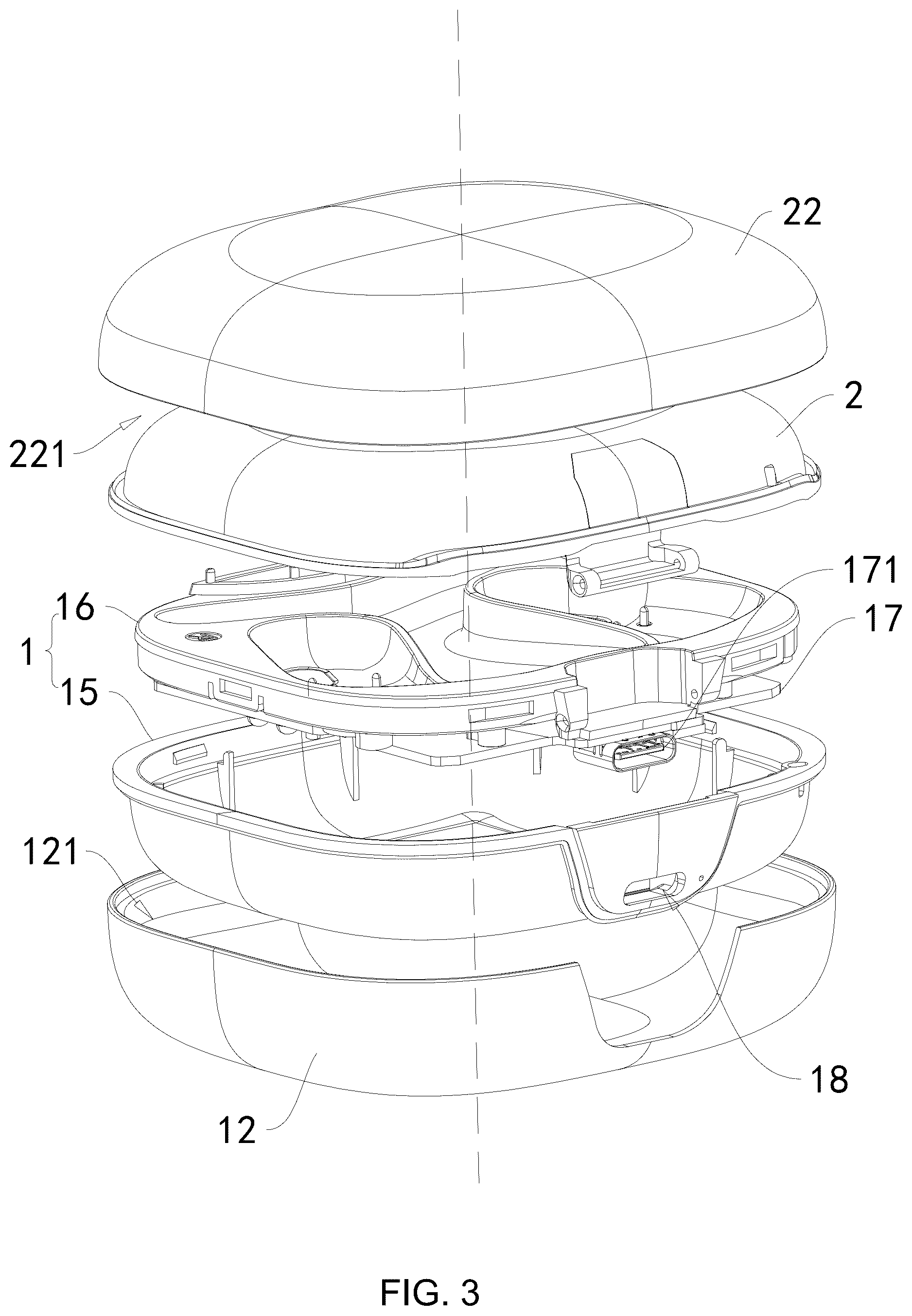 Patent US12310473 Figure 3 – Luminescent earphone compartment