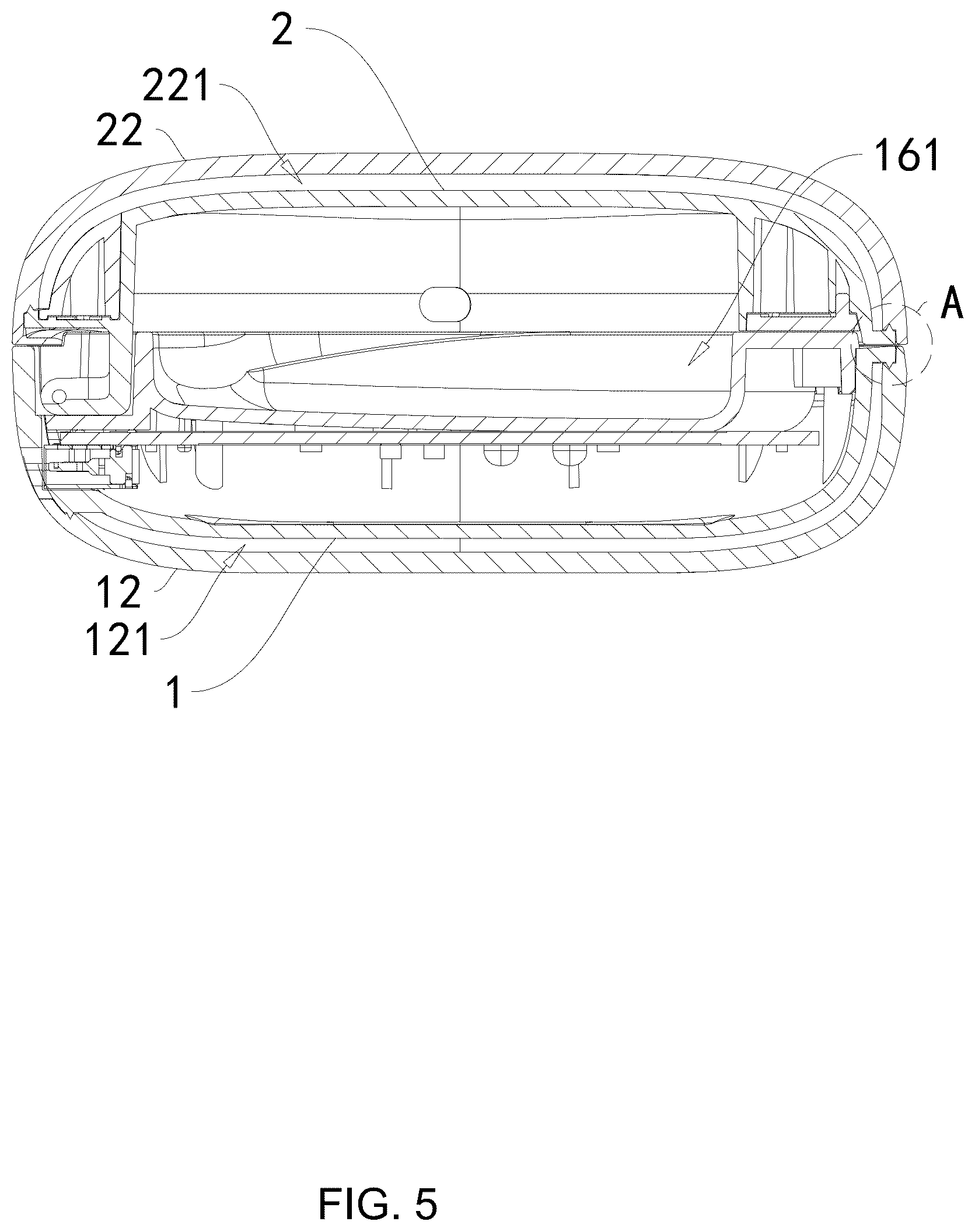 Patent US12310473 Figure 5 – Luminescent earphone compartment