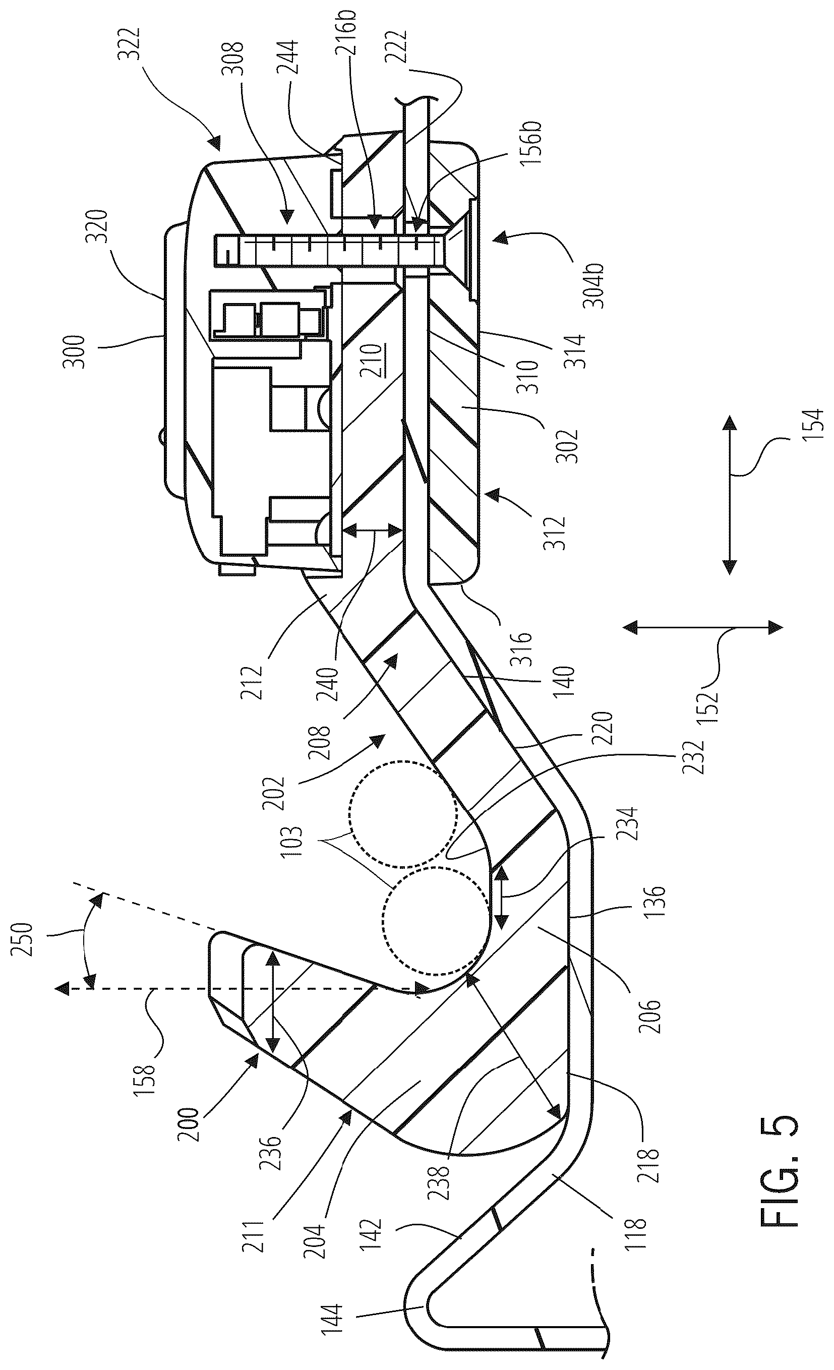 Patent US12310476 Figure 5 – Luggage article attachment member