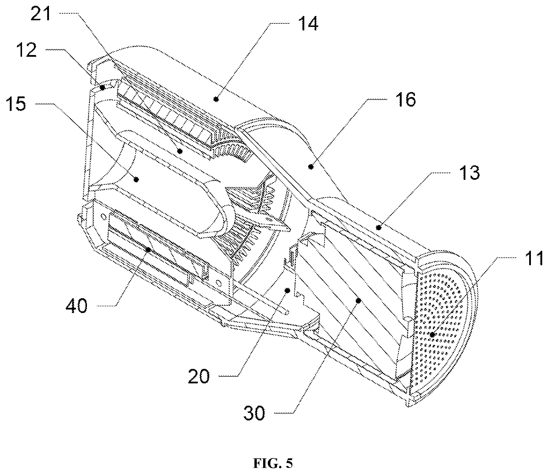 Patent US12310478 Figure 5 – Far infrared hair dryer