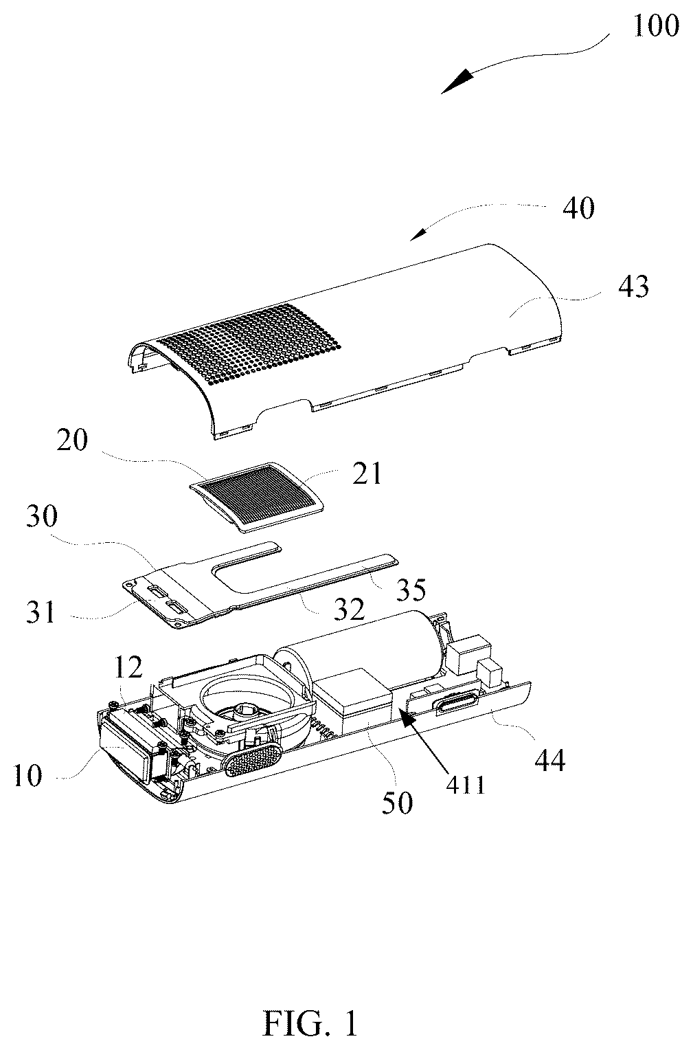 Patent US12310479 Figure 1 – Depilator