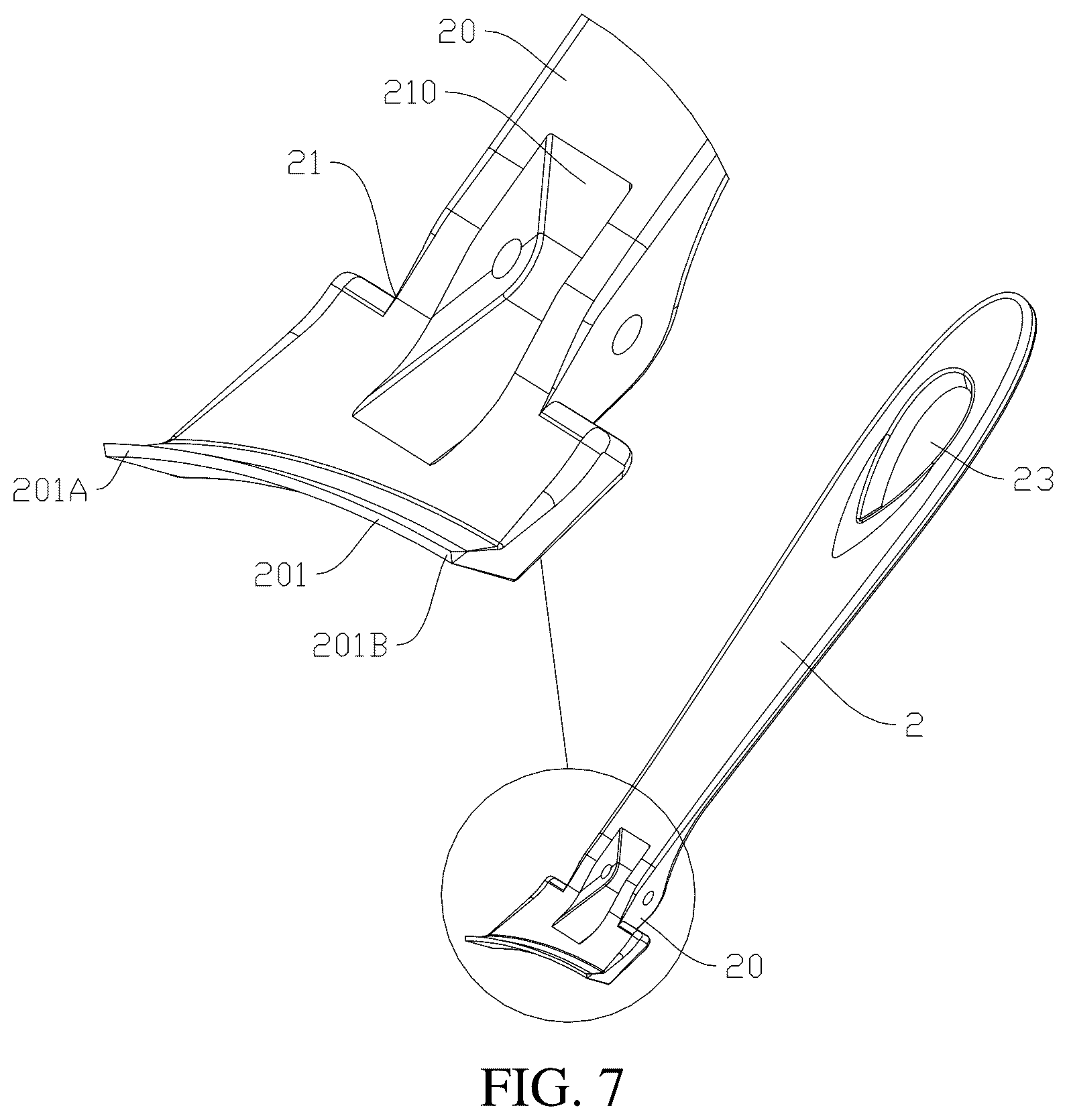 Patent US12310480 Figure 6 – Wide-jaw-opening nail clipper
