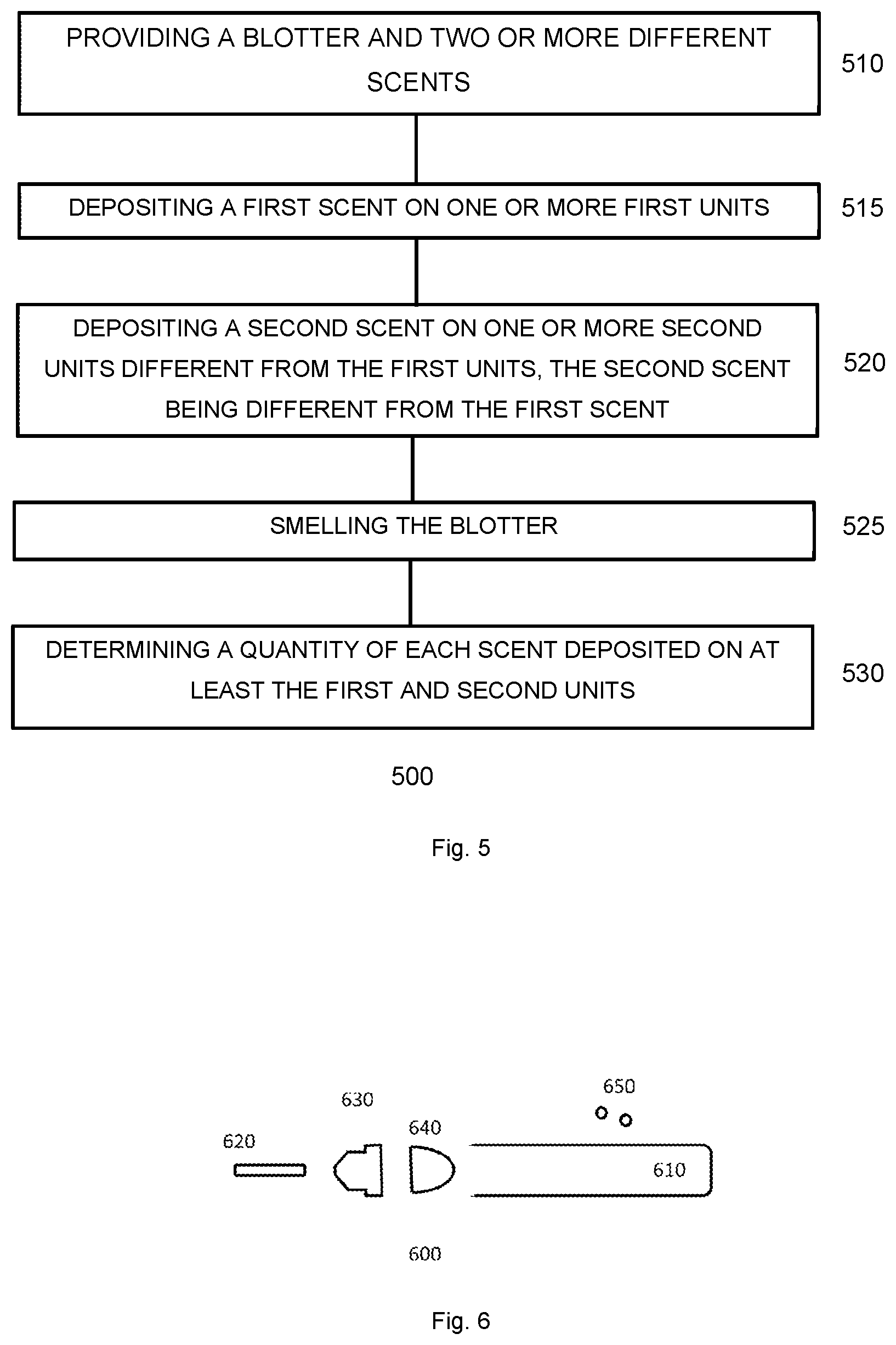 Patent US12310481 Figure 4 – Blotter, kit and method for creating a personalized perfume
