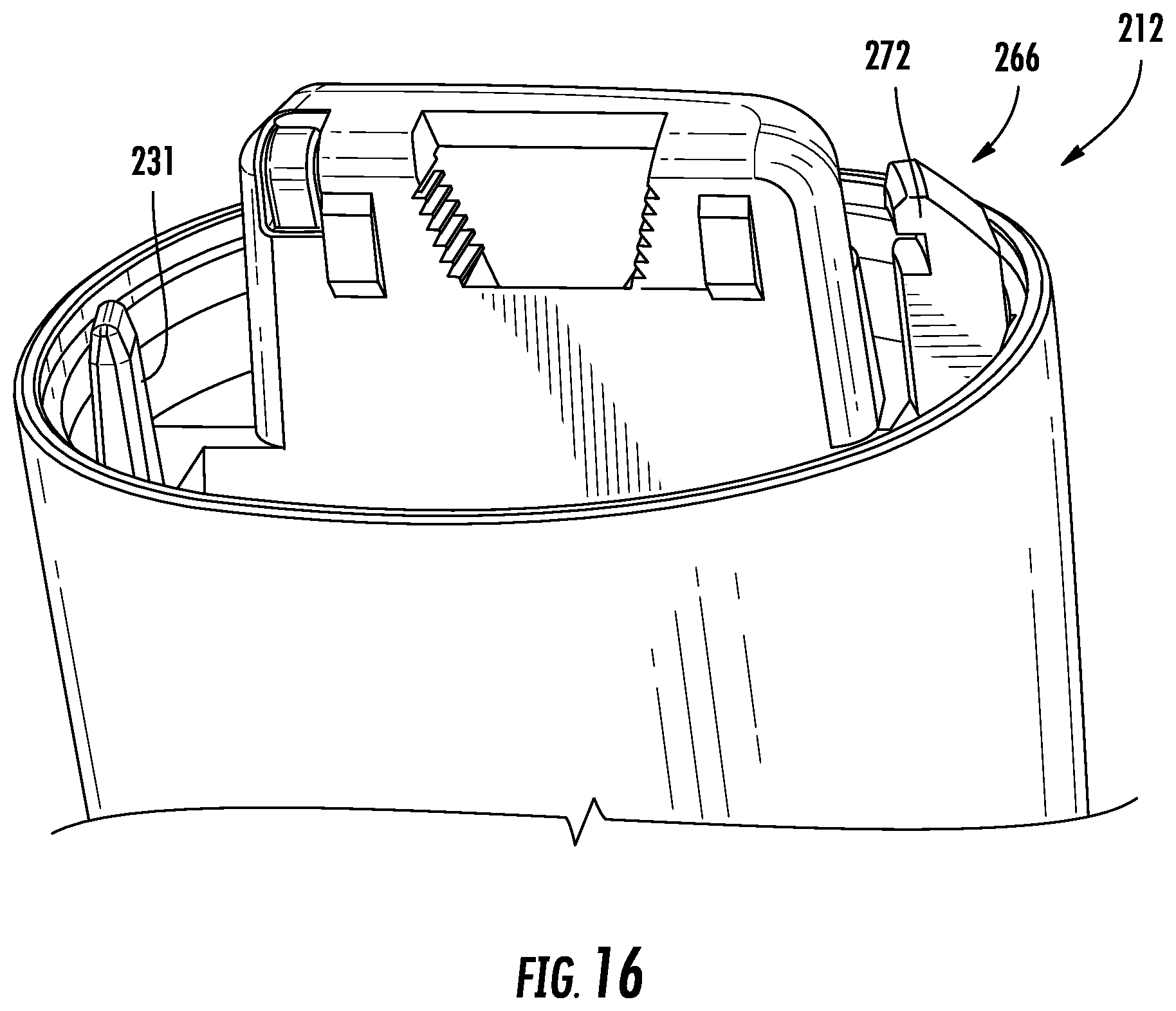 Patent US12310482 Figure 12 – Handheld treatment apparatus with cartridge assembly locking features