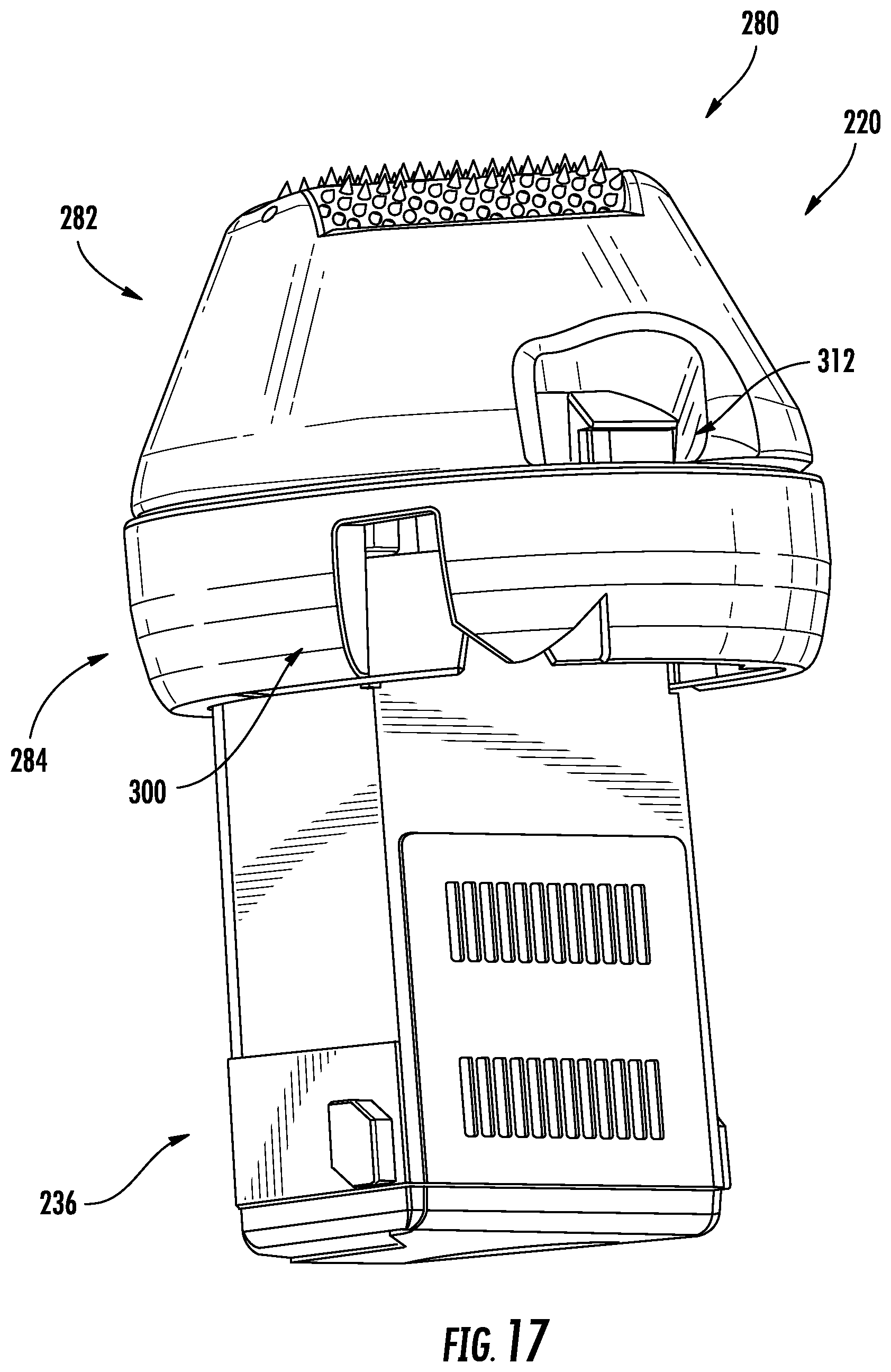 Patent US12310482 Figure 13 – Handheld treatment apparatus with cartridge assembly locking features