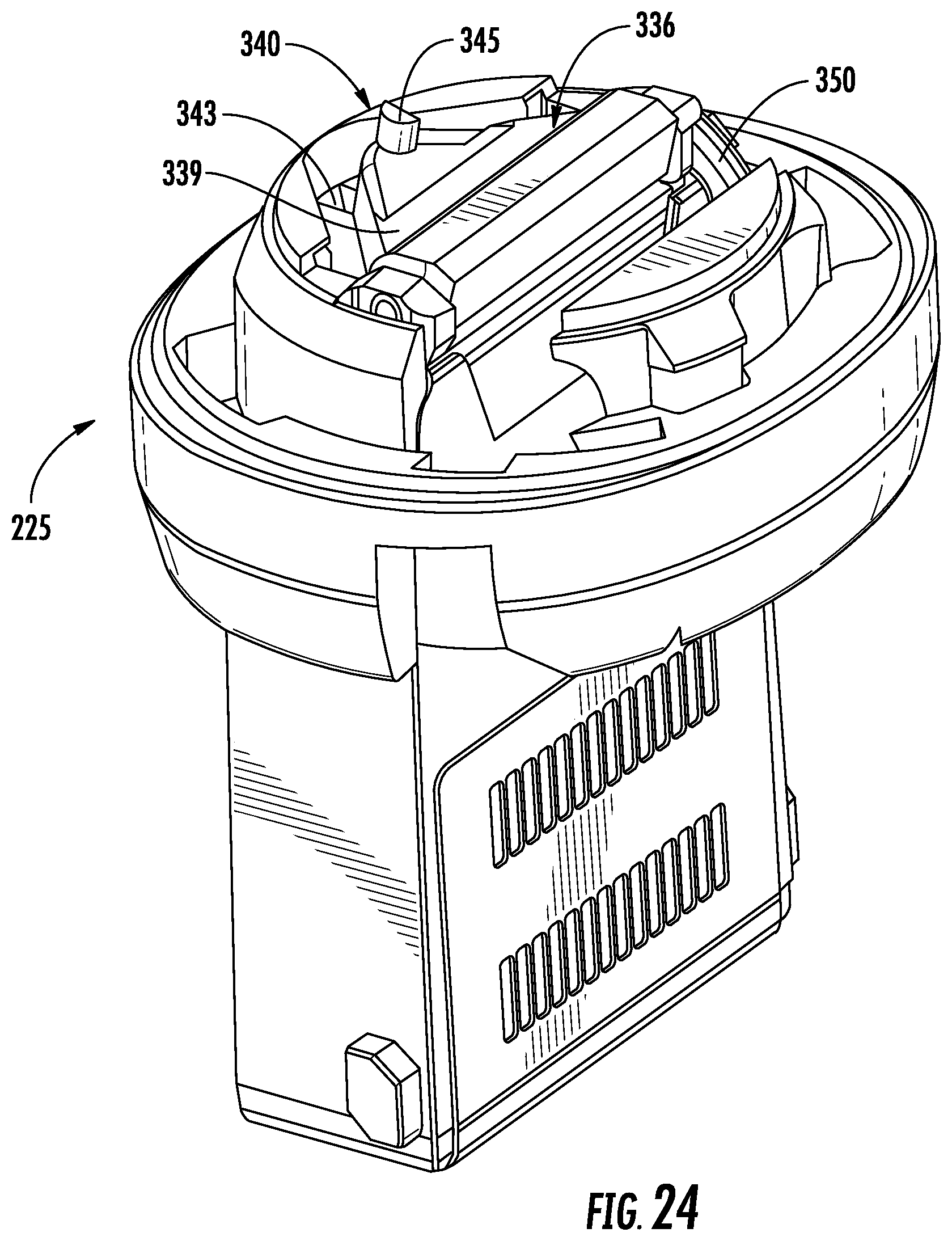 Patent US12310482 Figure 19 – Handheld treatment apparatus with cartridge assembly locking features