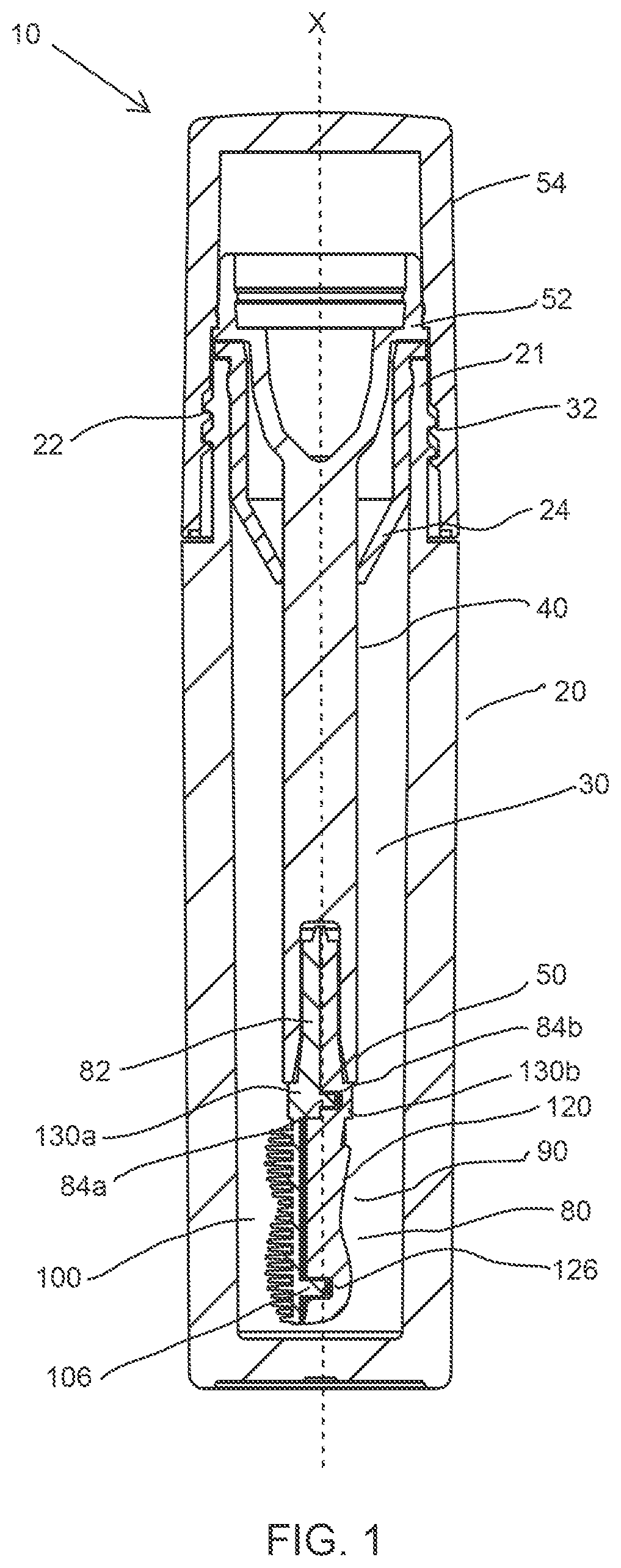 Patent US12310484 — Cosmetic applicator with separately formed surfaces — Figure 1