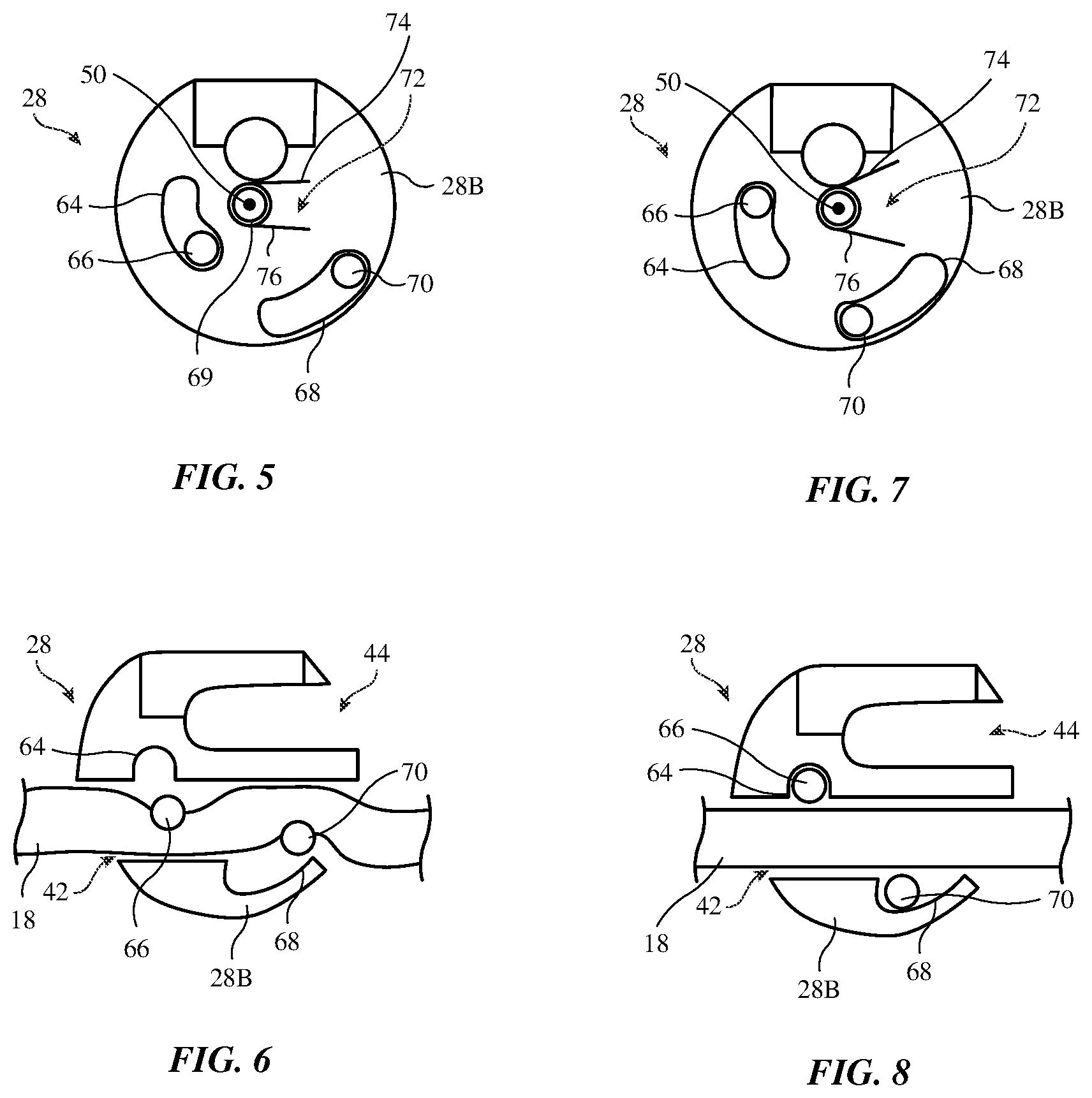 Patent US12310485 Figure 5 – Sliding clasps for adjustable straps