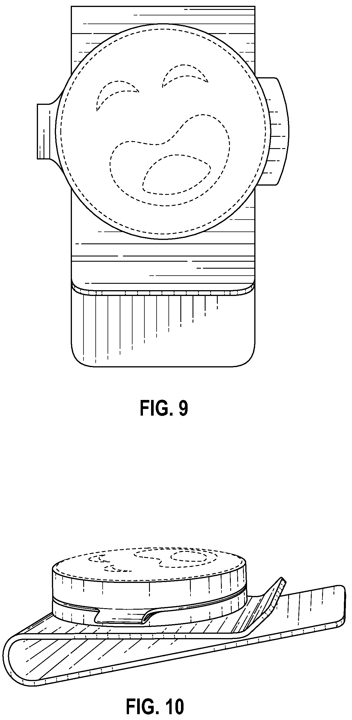 Patent US12310486 Figure 6 – Finger moistener container