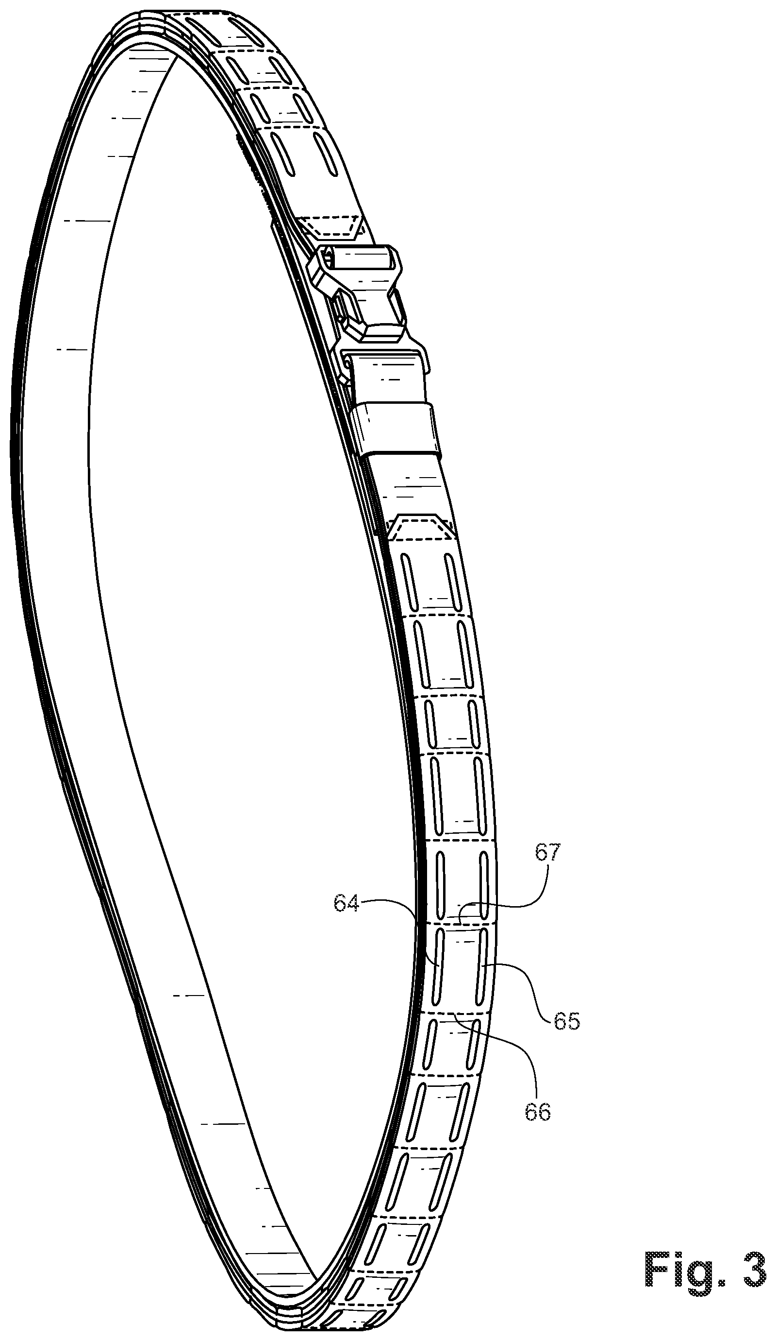 Patent US12310488 Figure 3 – Tactical belt