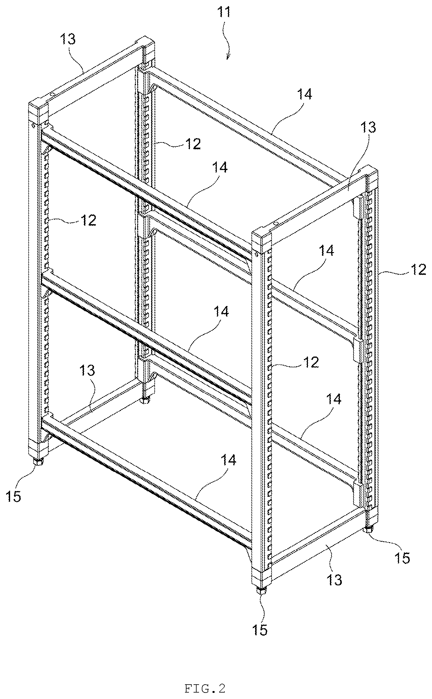 Patent US12310492 Figure 2 – Rack assembly with adjustable installation height of beam member