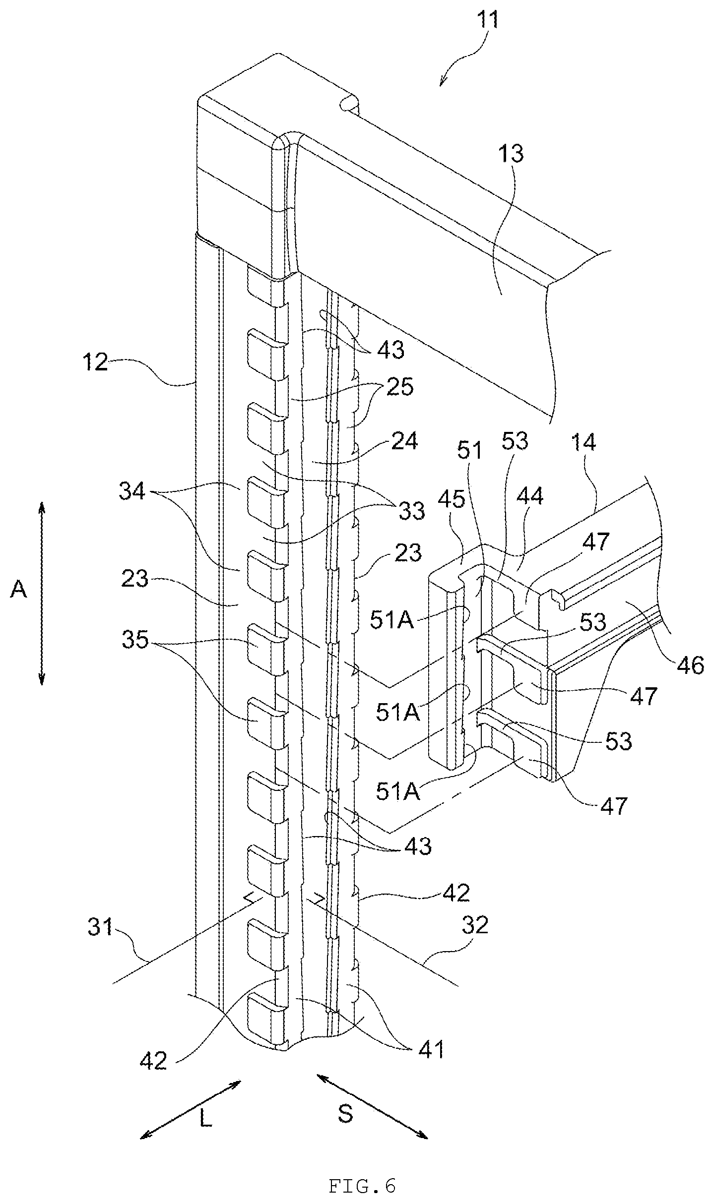 Patent US12310492 Figure 6 – Rack assembly with adjustable installation height of beam member