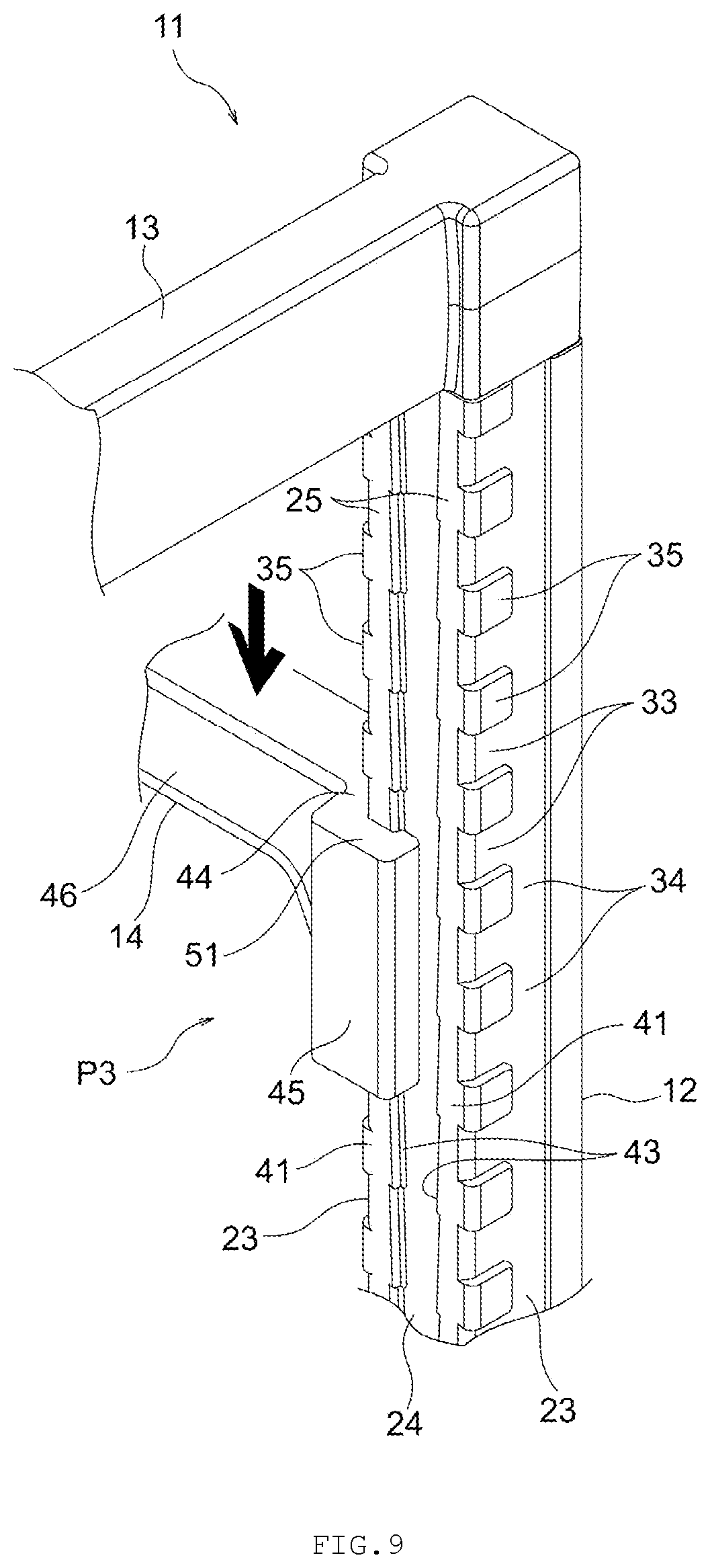 Patent US12310492 Figure 9 – Rack assembly with adjustable installation height of beam member