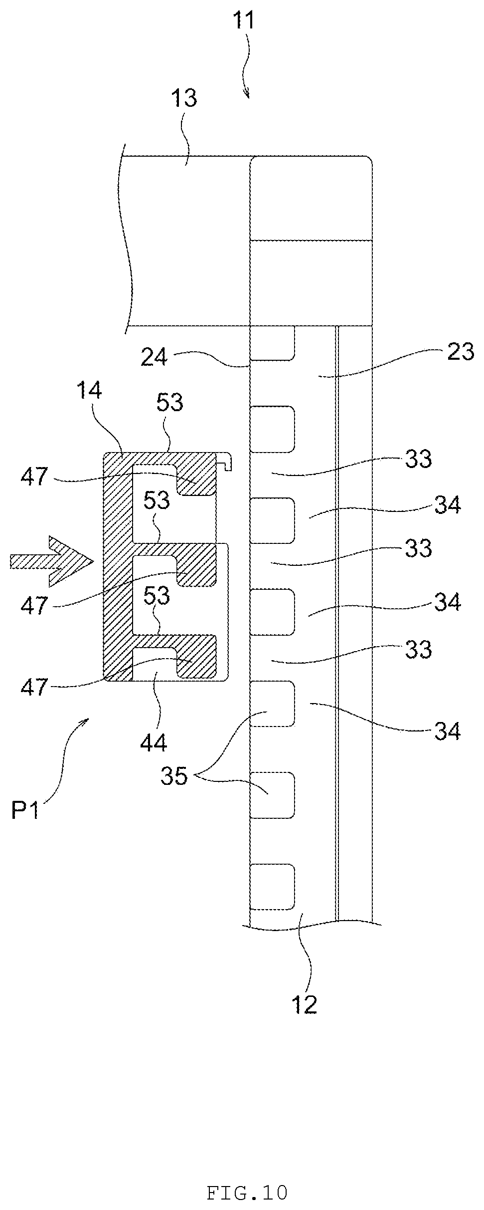 Patent US12310492 Figure 10 – Rack assembly with adjustable installation height of beam member