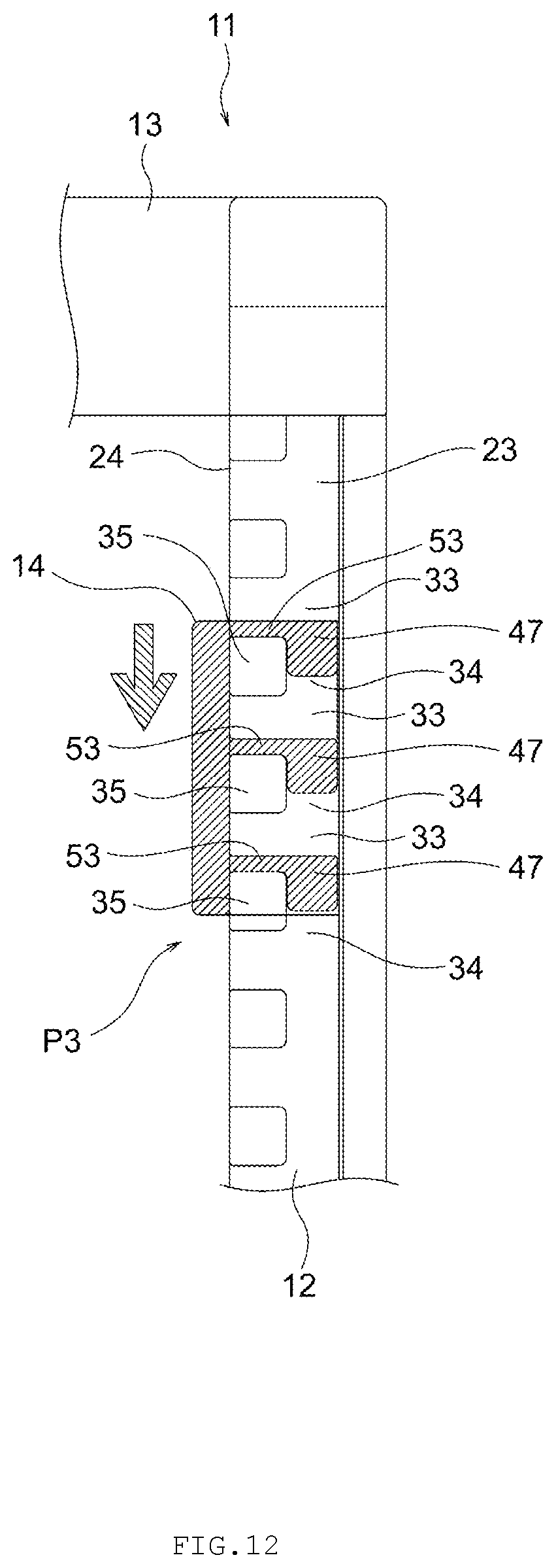 Patent US12310492 Figure 12 – Rack assembly with adjustable installation height of beam member