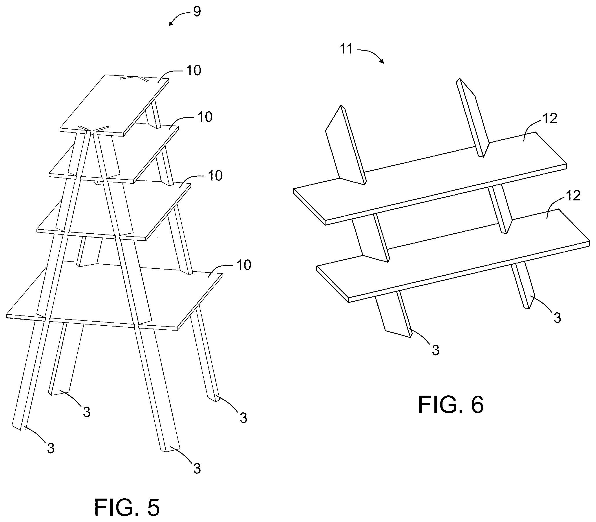 Patent US12310493 Figure 3 – Structures with inclined planar supports