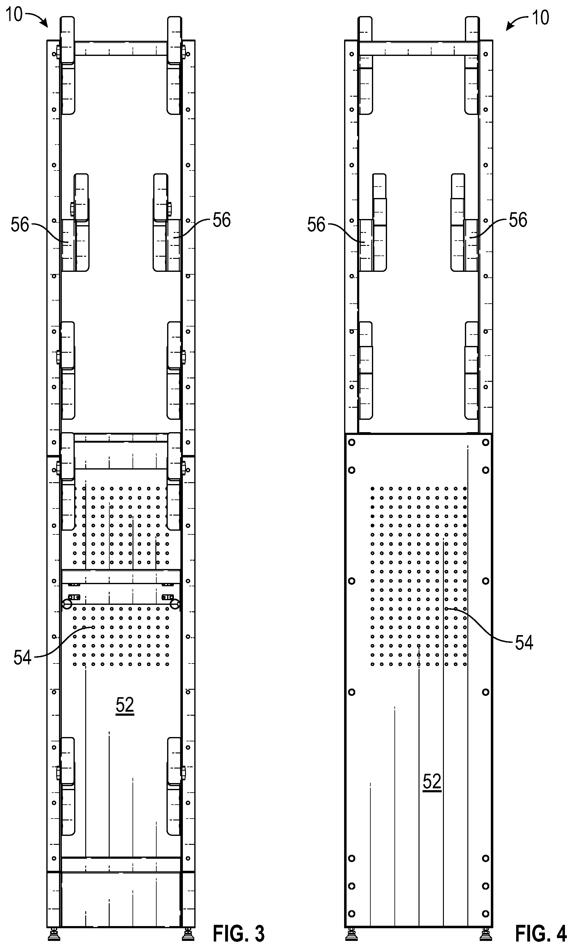 Patent US12310494 Figure 3 – Freestanding ladder storage rack