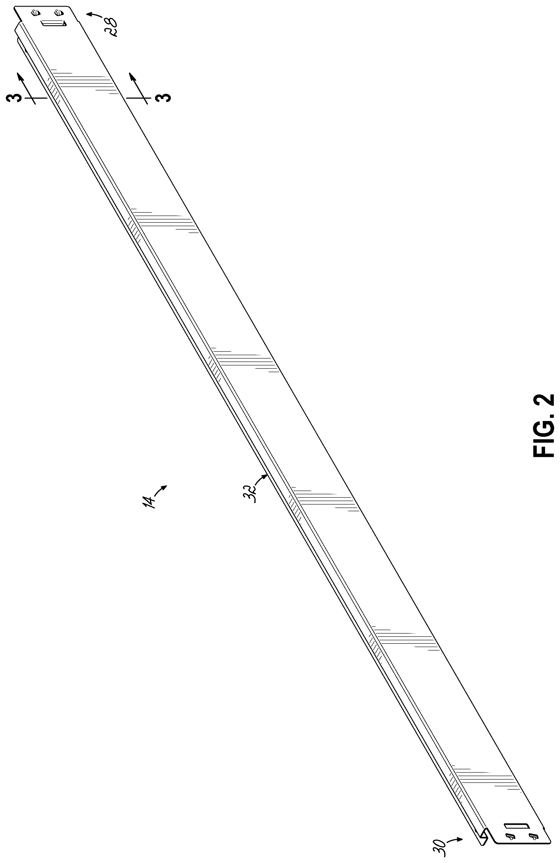 Patent US12310495 Figure 2 – Weldless shelf support beams and shelving units utilizing same