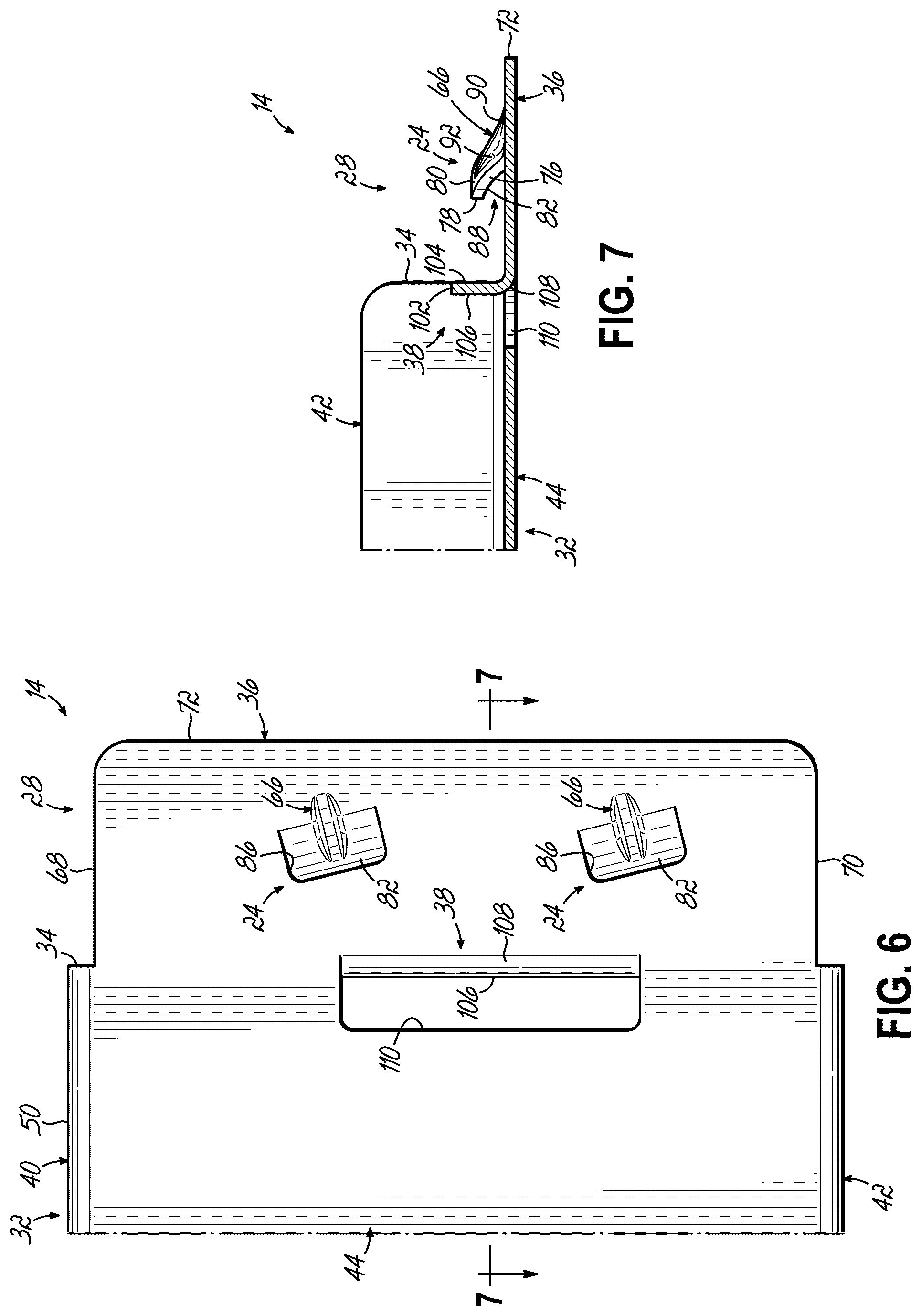 Patent US12310495 Figure 6 – Weldless shelf support beams and shelving units utilizing same