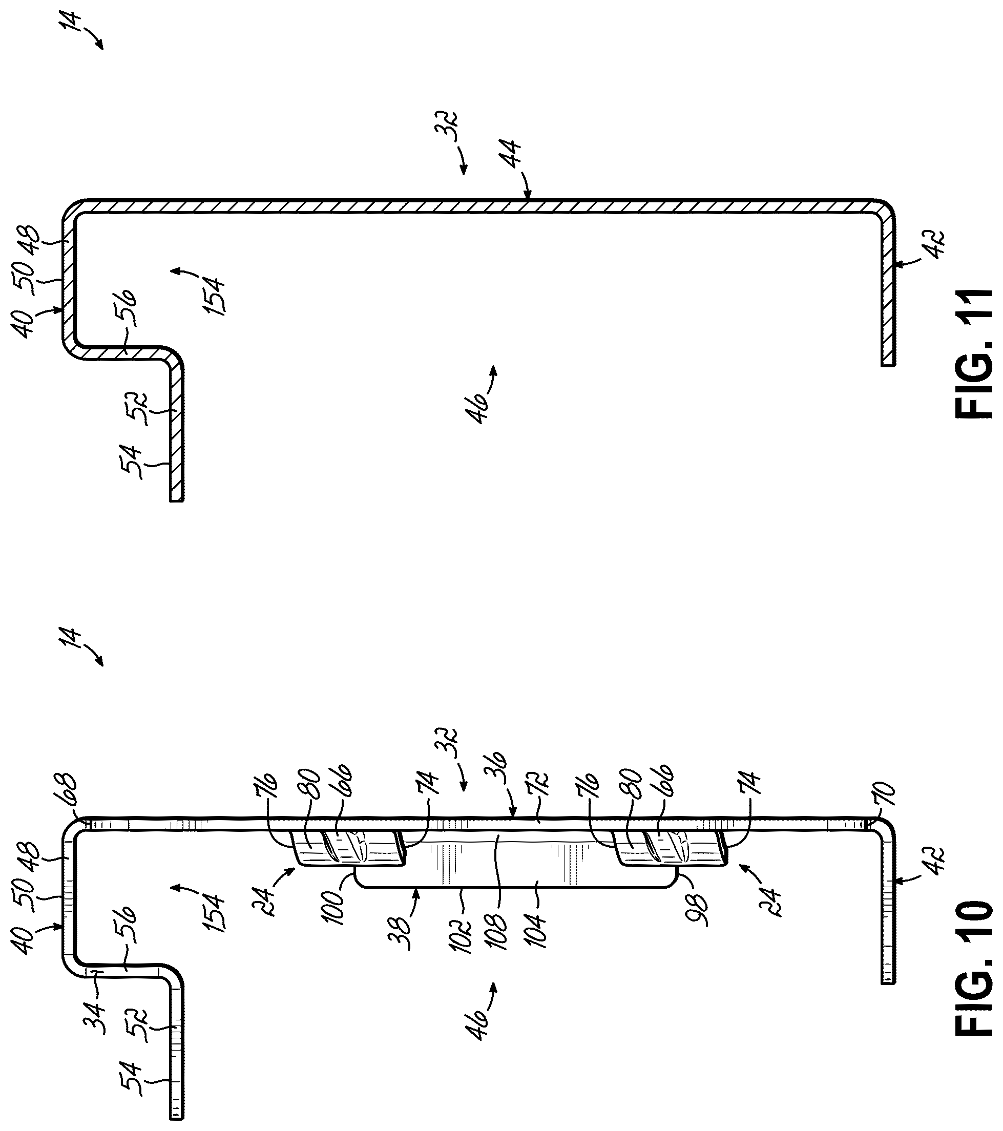 Patent US12310495 Figure 8 – Weldless shelf support beams and shelving units utilizing same
