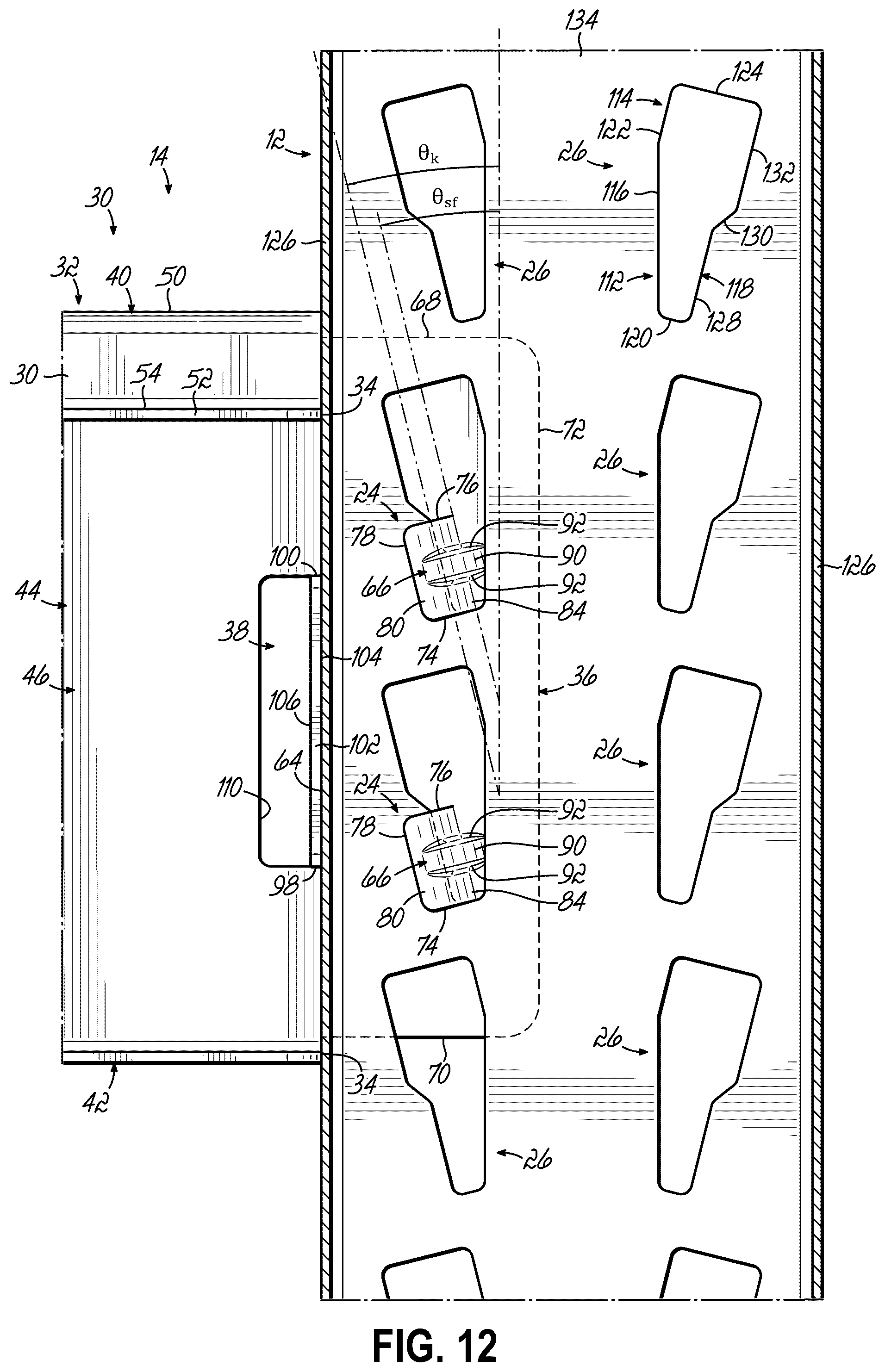 Patent US12310495 Figure 9 – Weldless shelf support beams and shelving units utilizing same