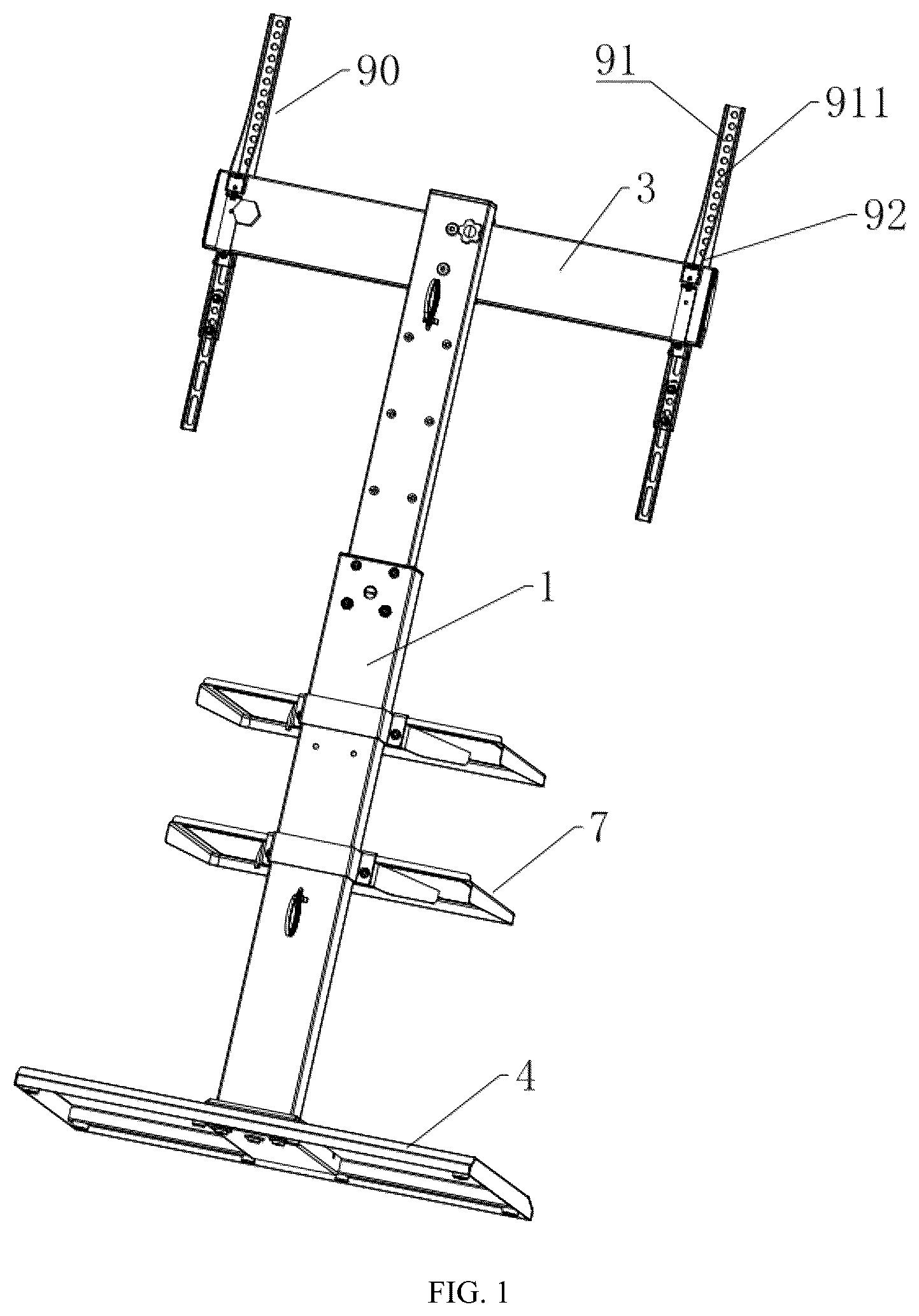Patent US12310496 Figure 1 – Audiovisual device rack