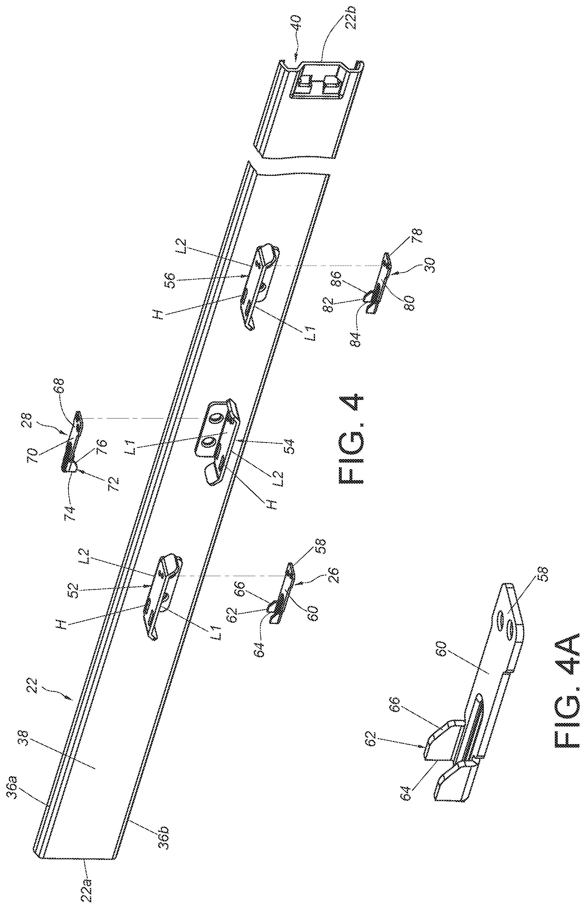Patent US12310497 Figure 4 – Slide rail assembly